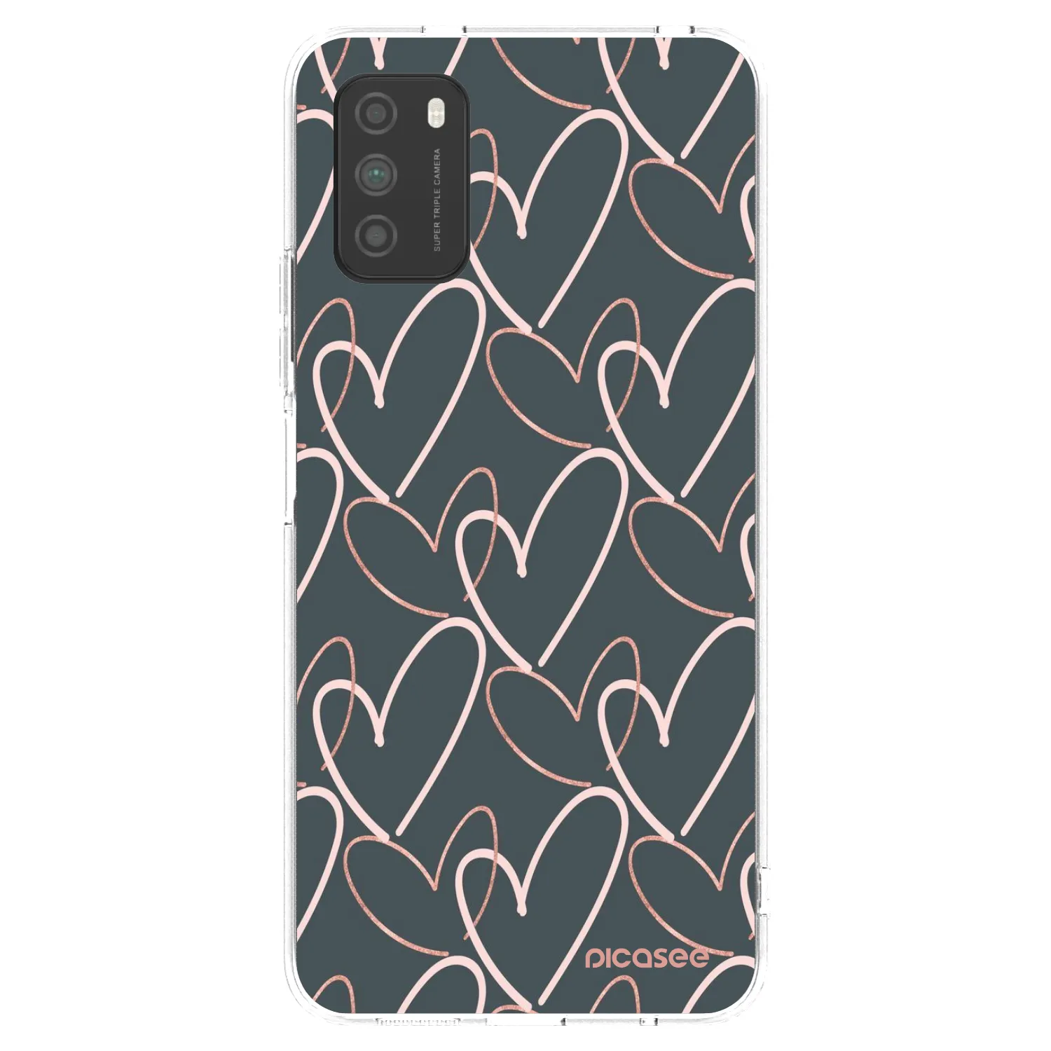Picasee Xiaomi Poco M3 Hülle - Transparentes Silikon - Viel Liebe
