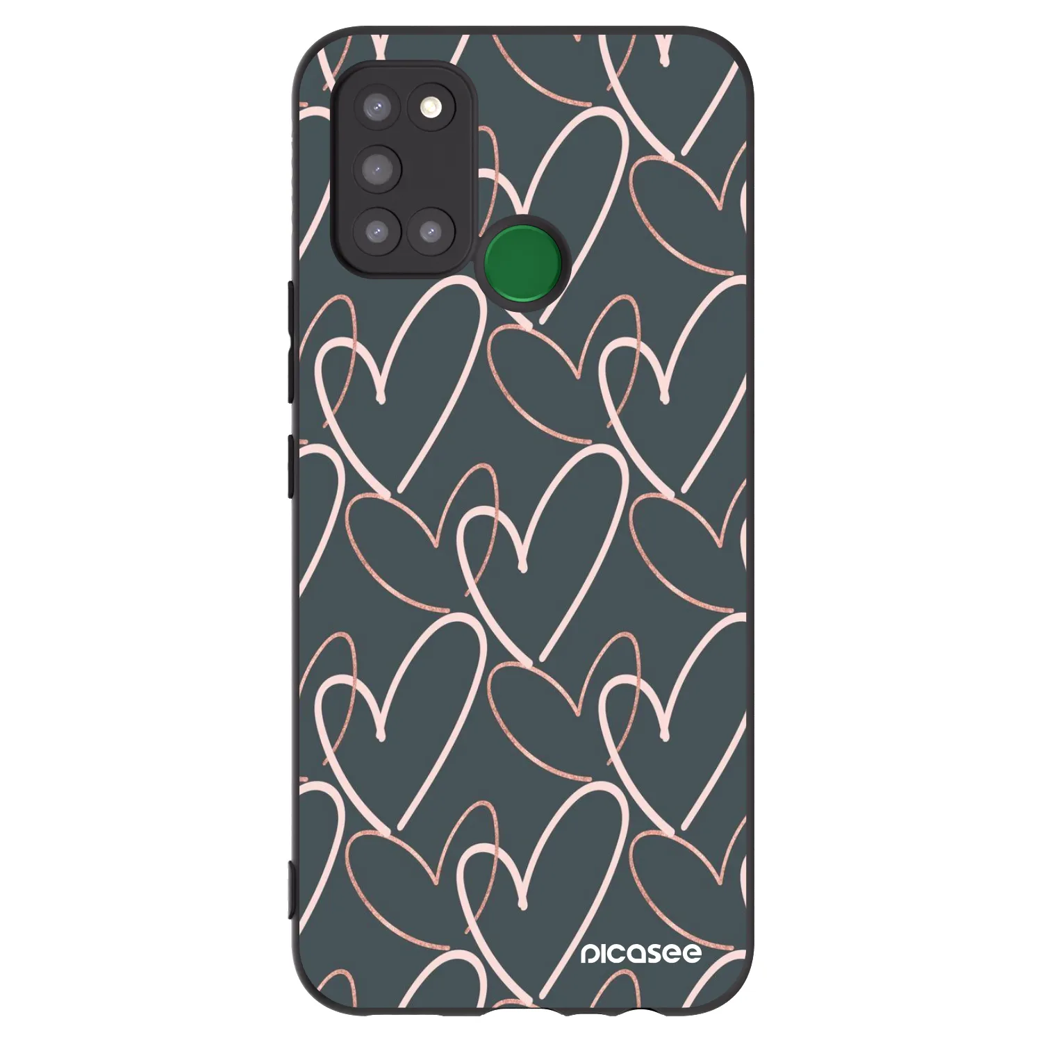 Picasee Realme 7i Hülle - Schwarzes Silikon - Viel Liebe