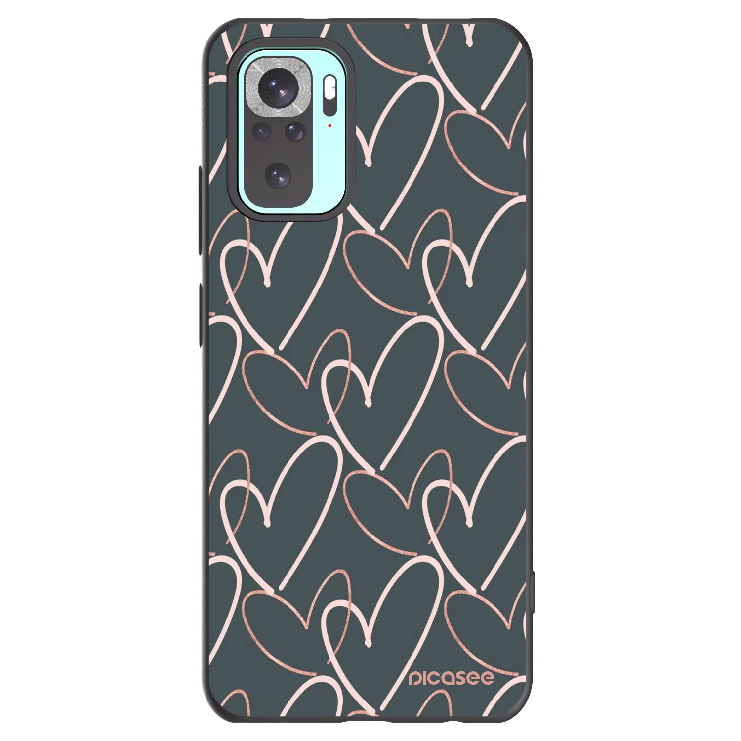 Picasee Xiaomi Redmi Note 10 Pro Hülle - Schwarzes Silikon - Viel Liebe