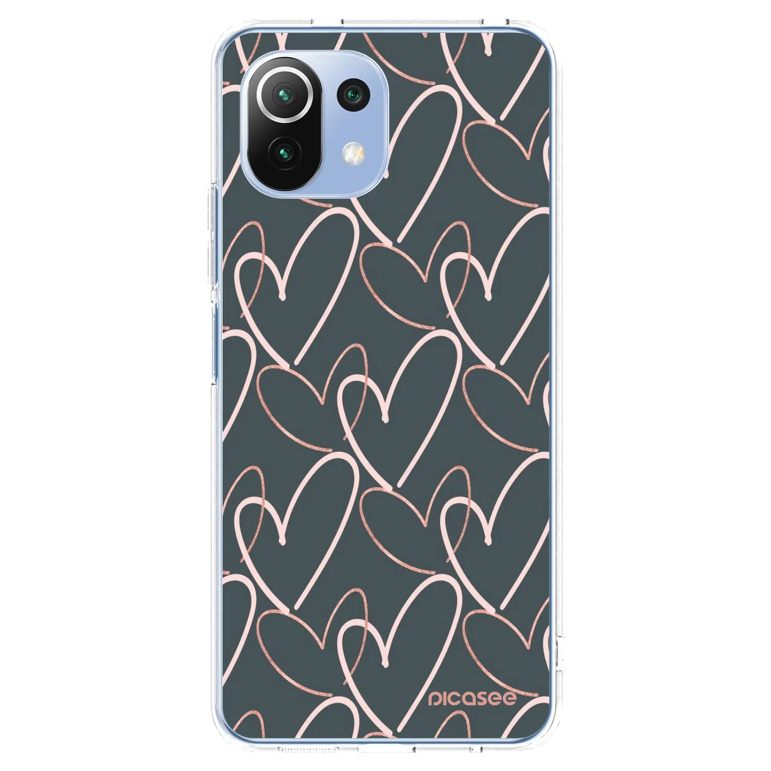 Picasee Xiaomi Mi 11 Lite Hülle - Transparentes Silikon - Viel Liebe