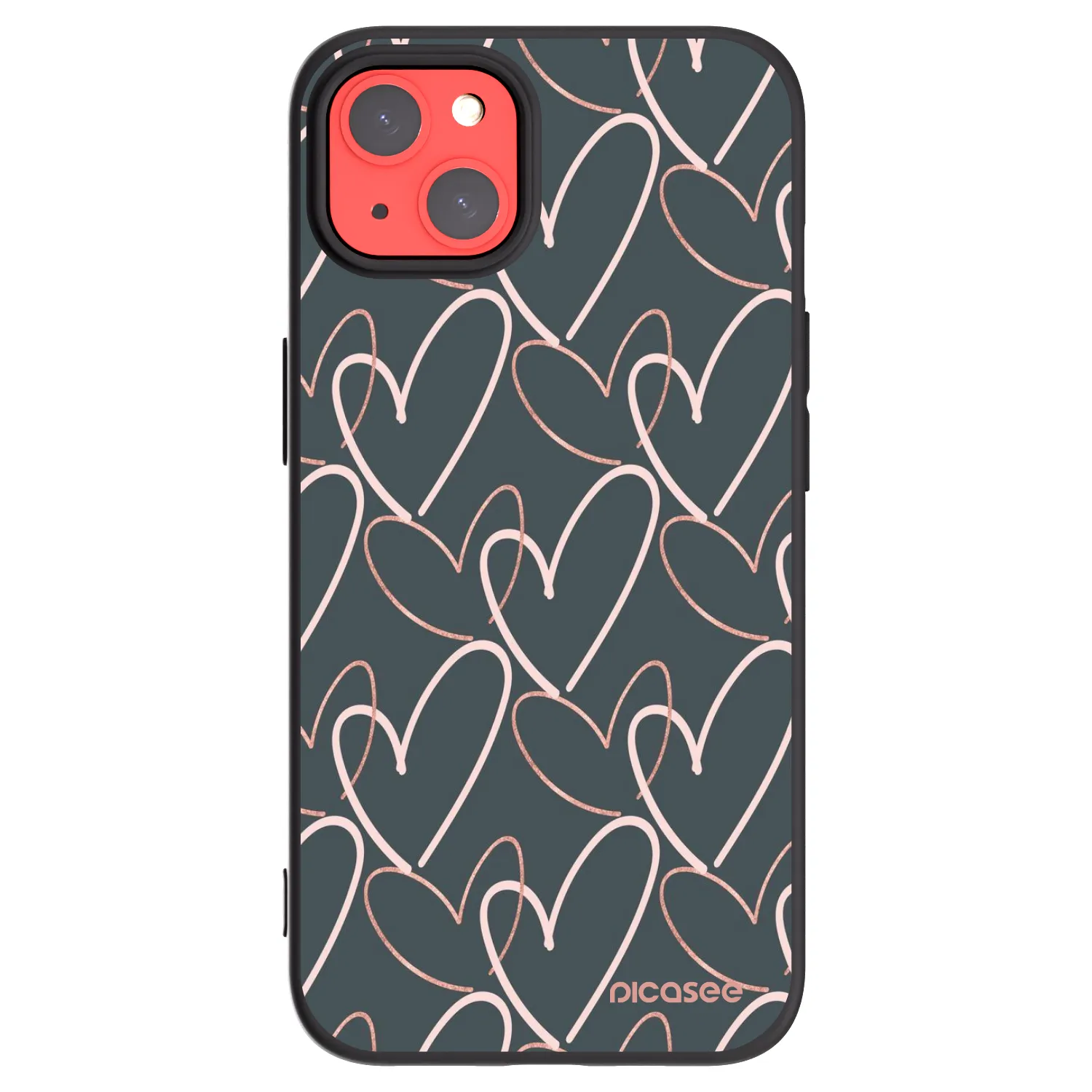 Picasee Apple iPhone 13 Hülle - Schwarzes Silikon - Viel Liebe