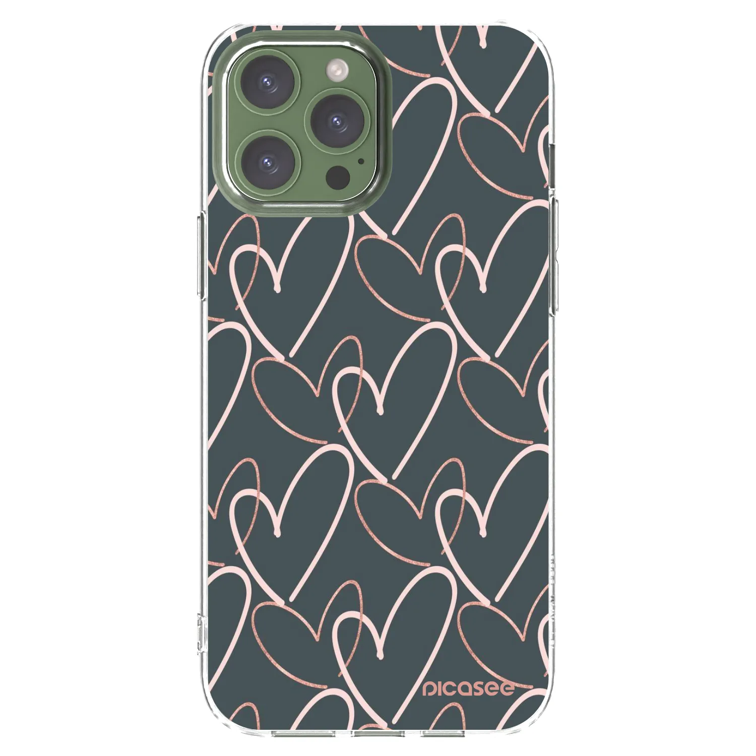 Picasee Apple iPhone 13 Pro Max Hülle - Transparentes Silikon - Viel Liebe