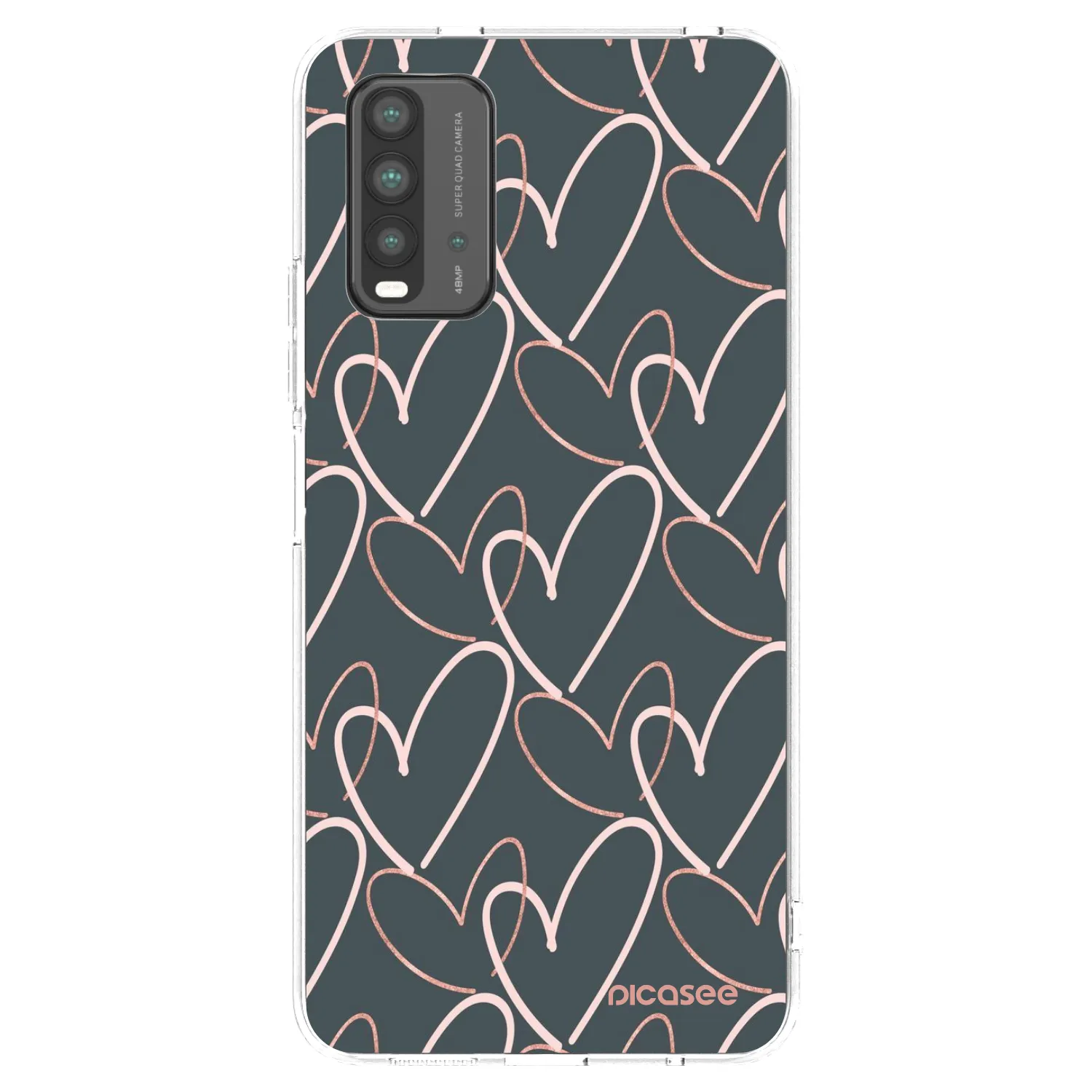 Picasee Xiaomi Redmi 9T Hülle - Schwarzes Silikon - Viel Liebe