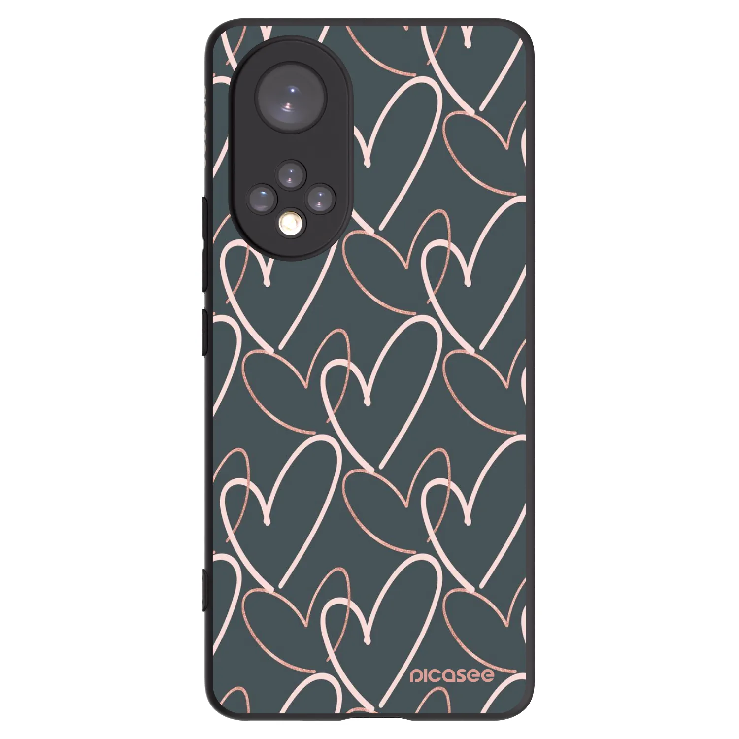 Picasee Honor 50 5G Hülle - Schwarzes Silikon - Viel Liebe
