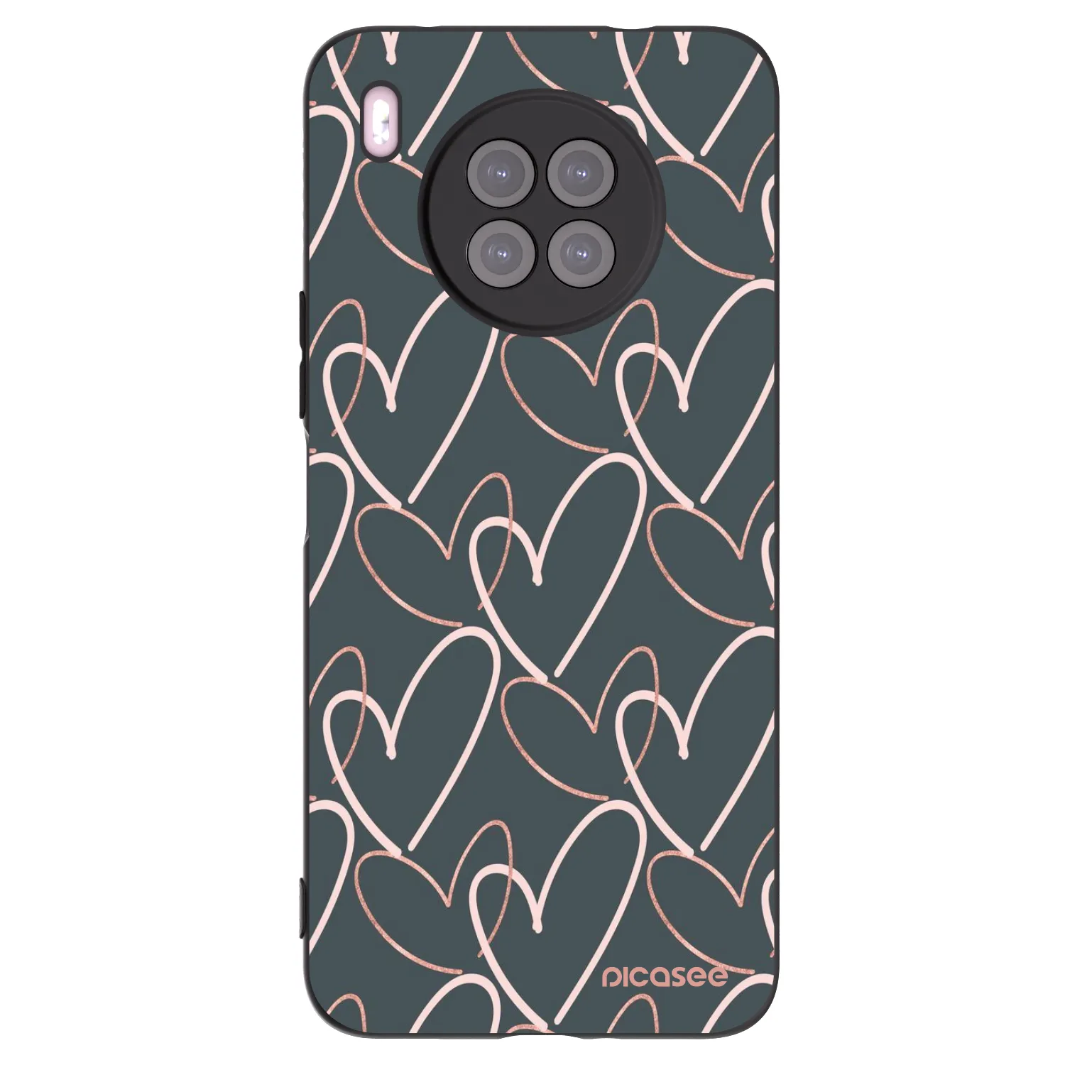 Picasee Huawei Nova 8i Hülle - Schwarzes Silikon - Viel Liebe