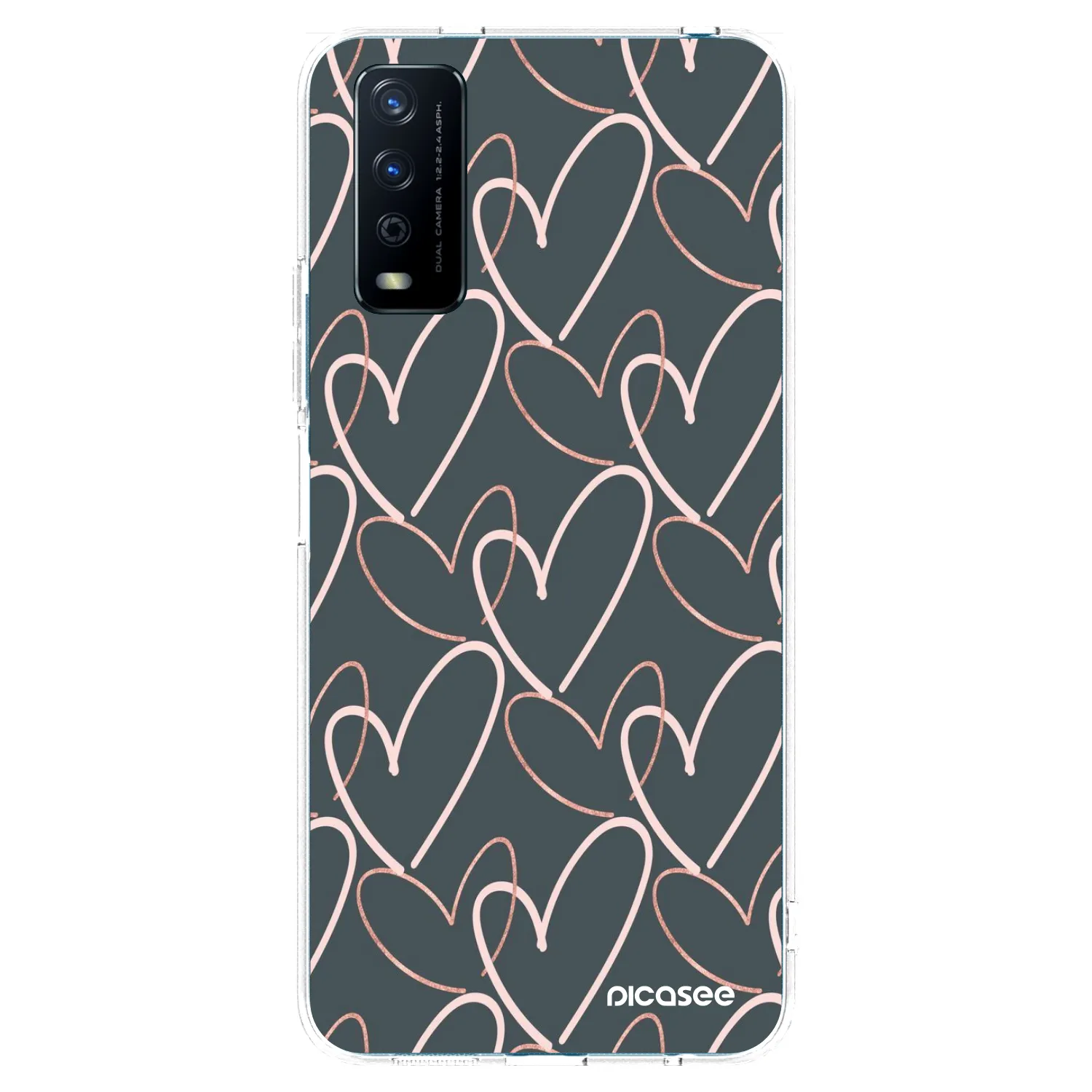 Picasee Vivo Y11s Hülle - Transparentes Silikon - Viel Liebe