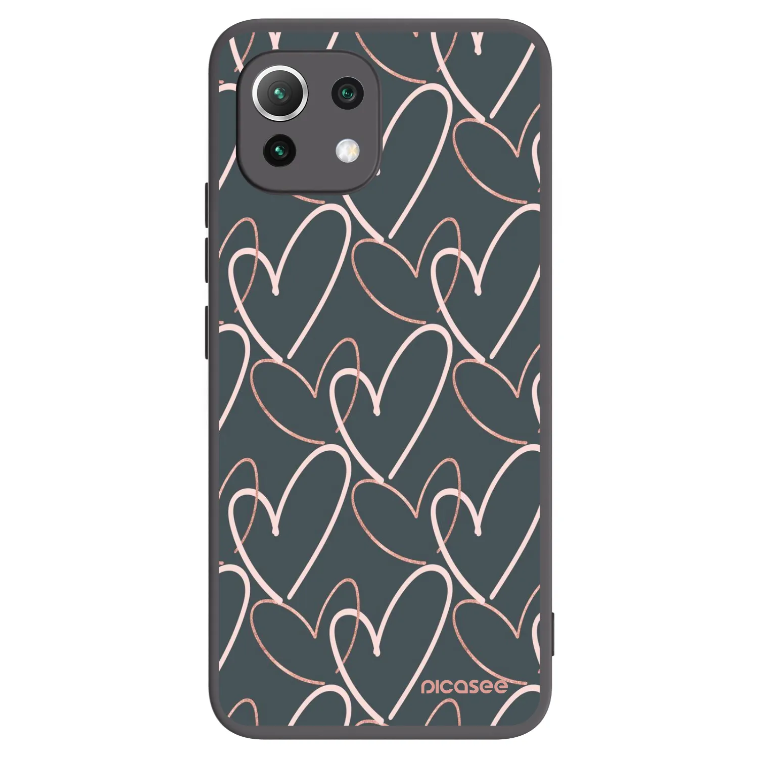 Picasee Xiaomi 11 Lite 5G NE Hülle - Schwarzes Silikon - Viel Liebe