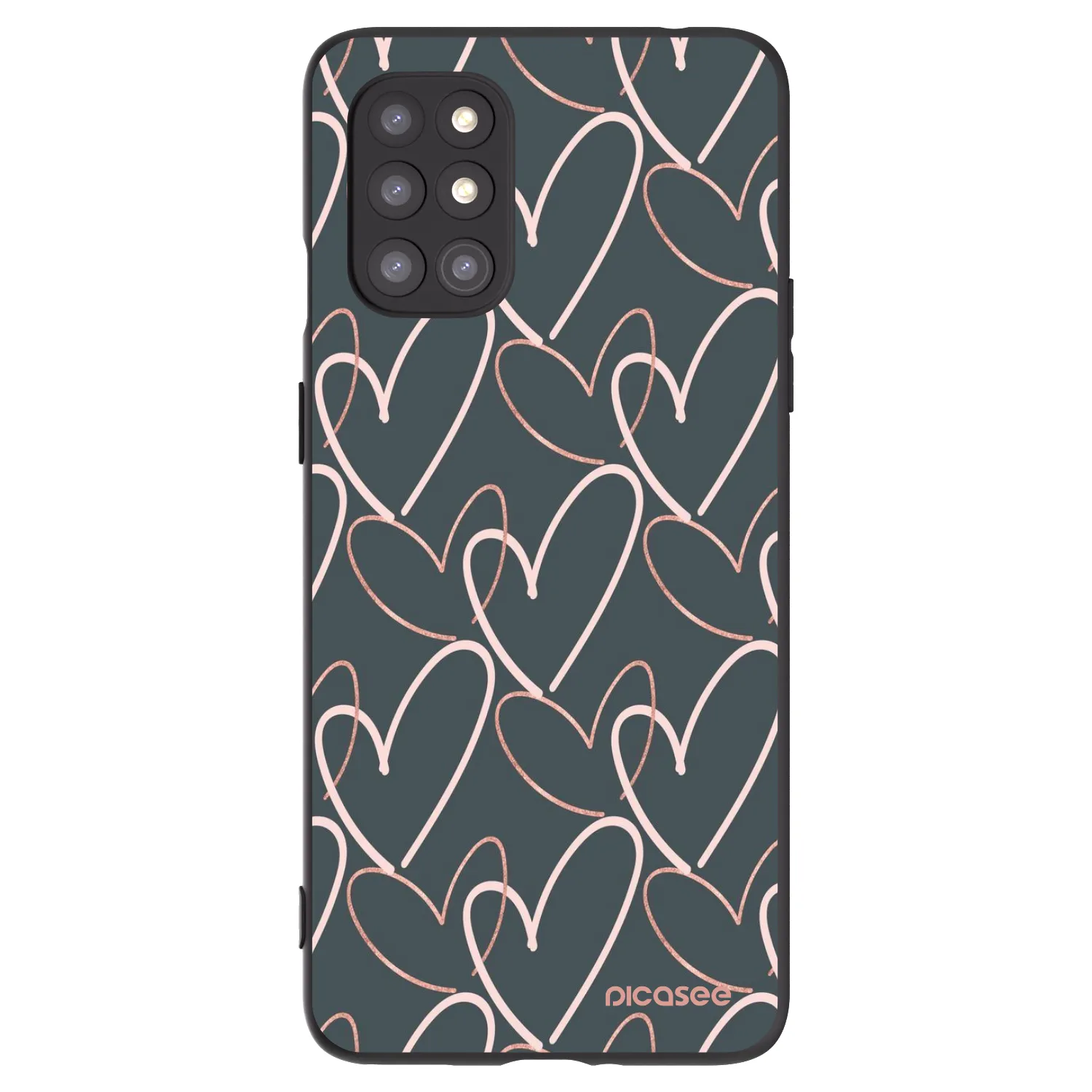 Picasee OnePlus 8T Hülle - Schwarzes Silikon - Viel Liebe
