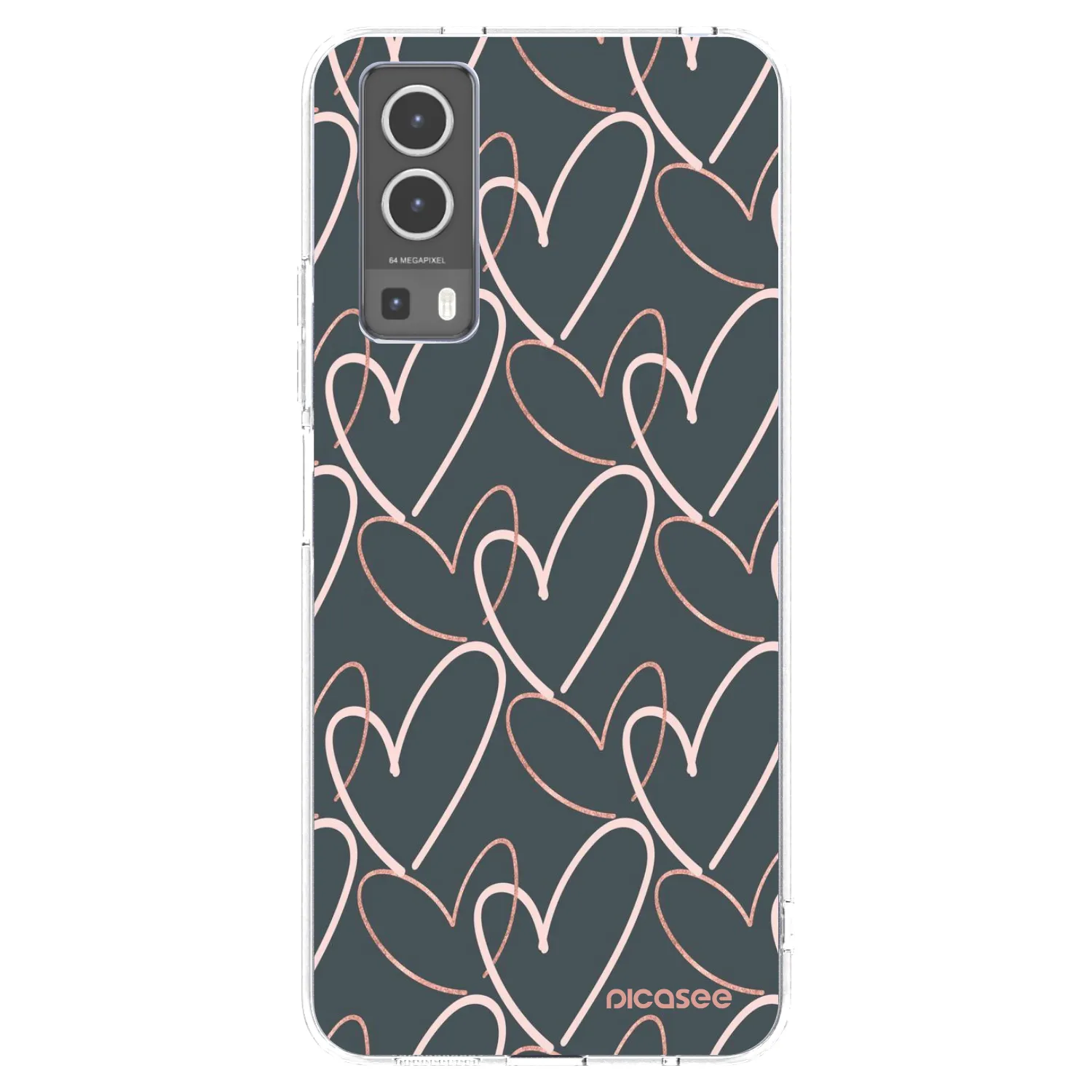 Picasee Vivo Y72 5G Hülle - Transparentes Silikon - Viel Liebe