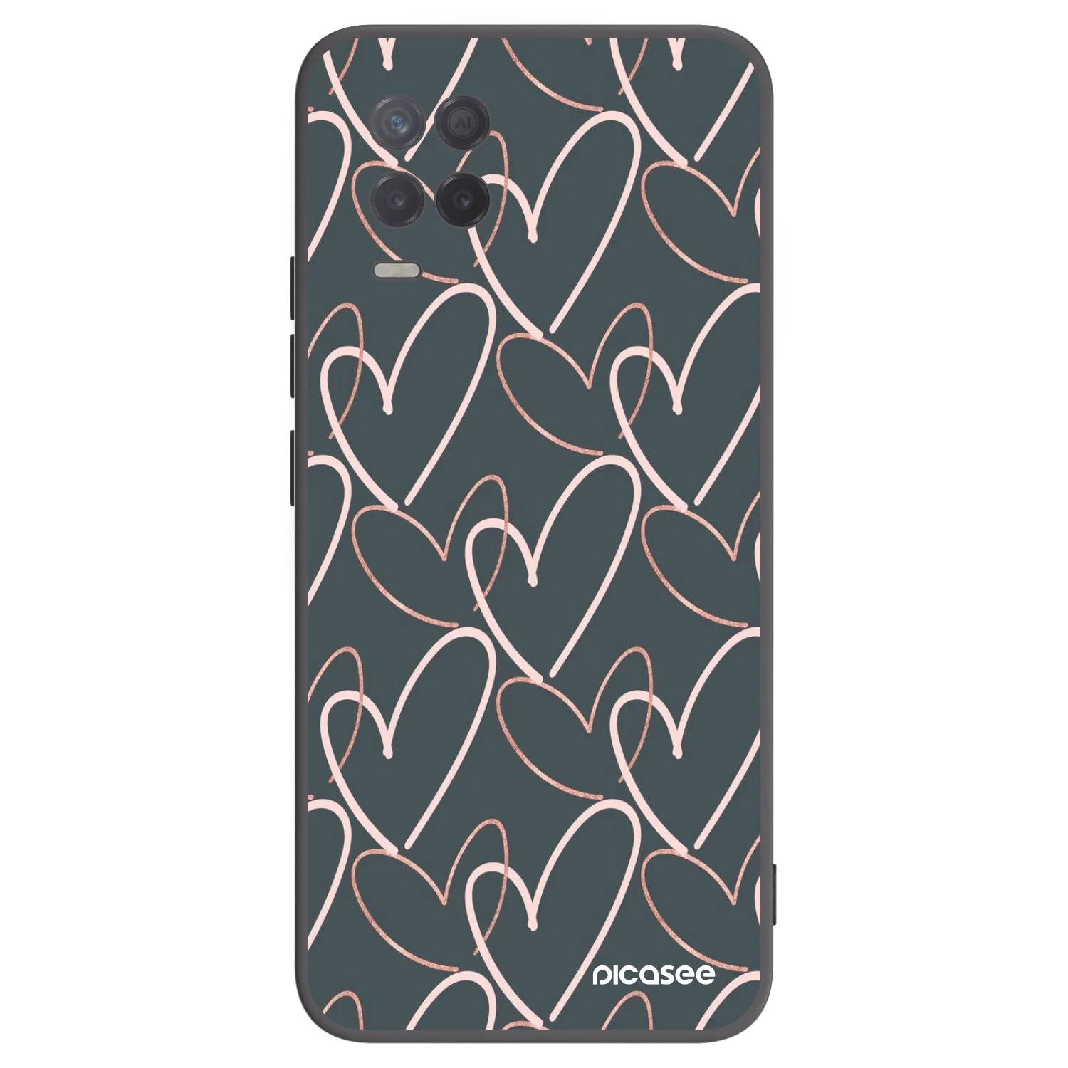 Picasee Realme 8 5G Hülle - Schwarzes Silikon - Viel Liebe