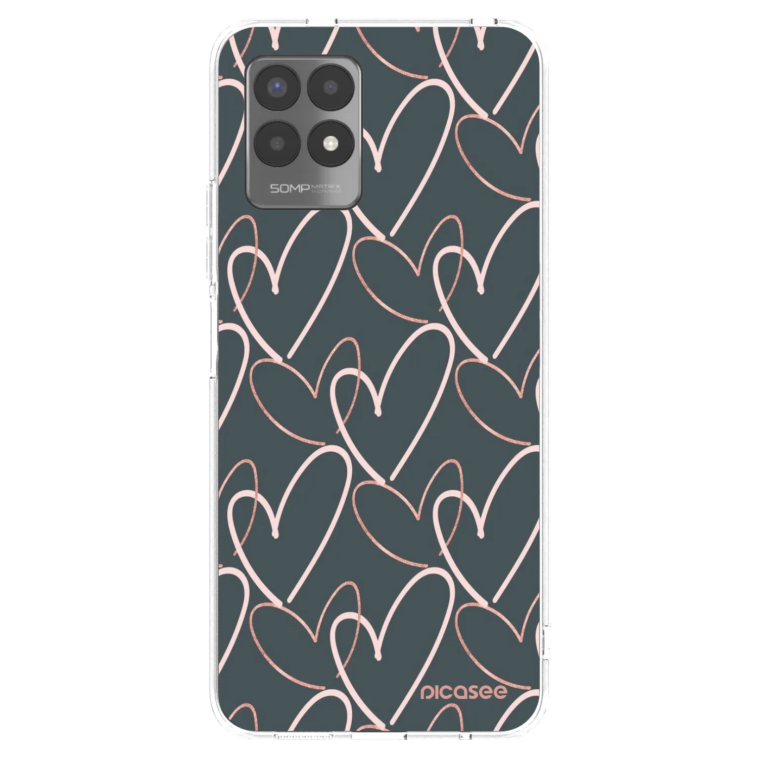 Picasee Realme 8i Hülle - Transparentes Silikon - Viel Liebe