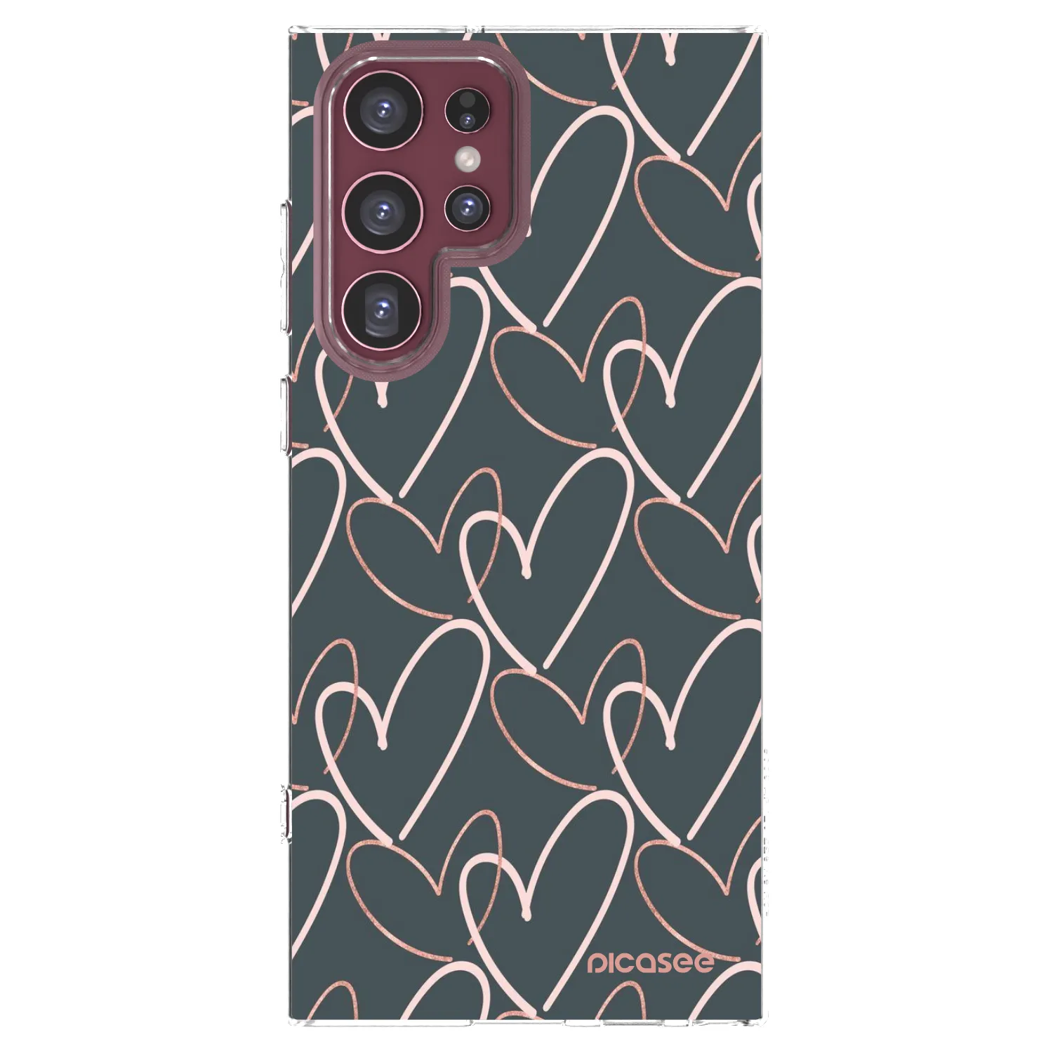 Picasee Samsung Galaxy S22 Ultra 5G Hülle - Transparentes Silikon - Viel Liebe