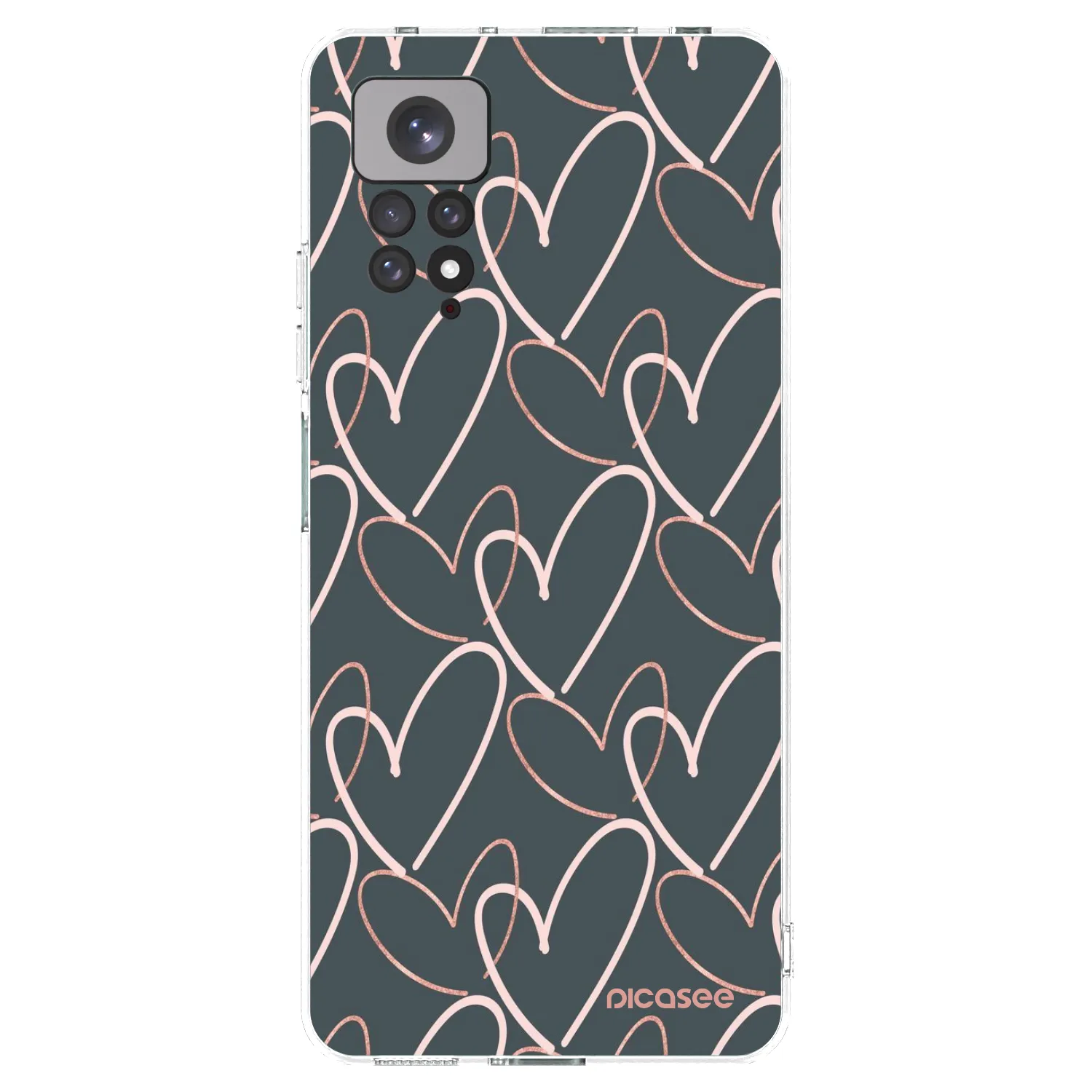 Picasee Xiaomi Redmi Note 11 Hülle - Transparentes Silikon - Viel Liebe