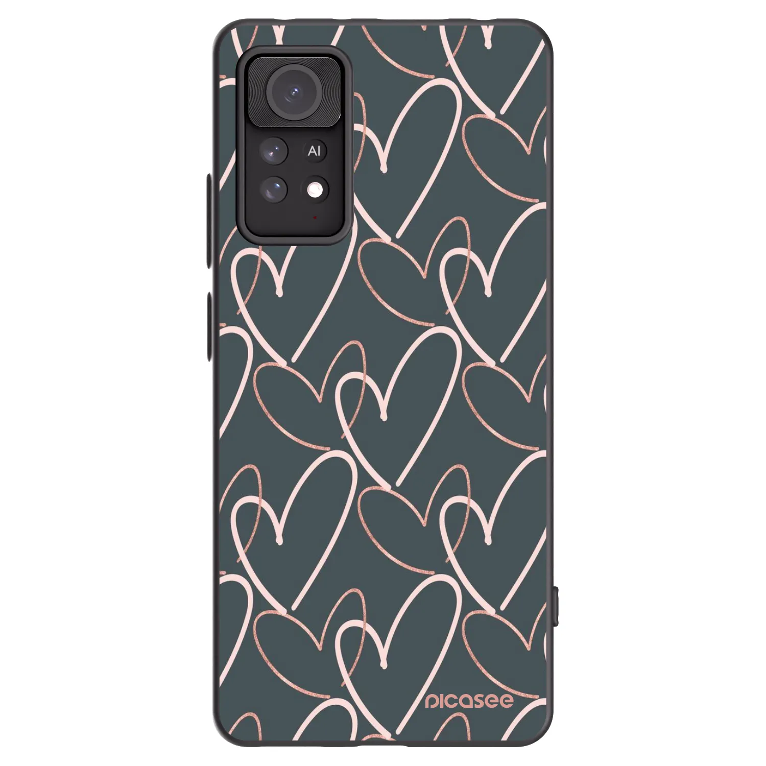 Picasee Xiaomi Redmi Note 11 Pro 5G Hülle - Schwarzes Silikon - Viel Liebe