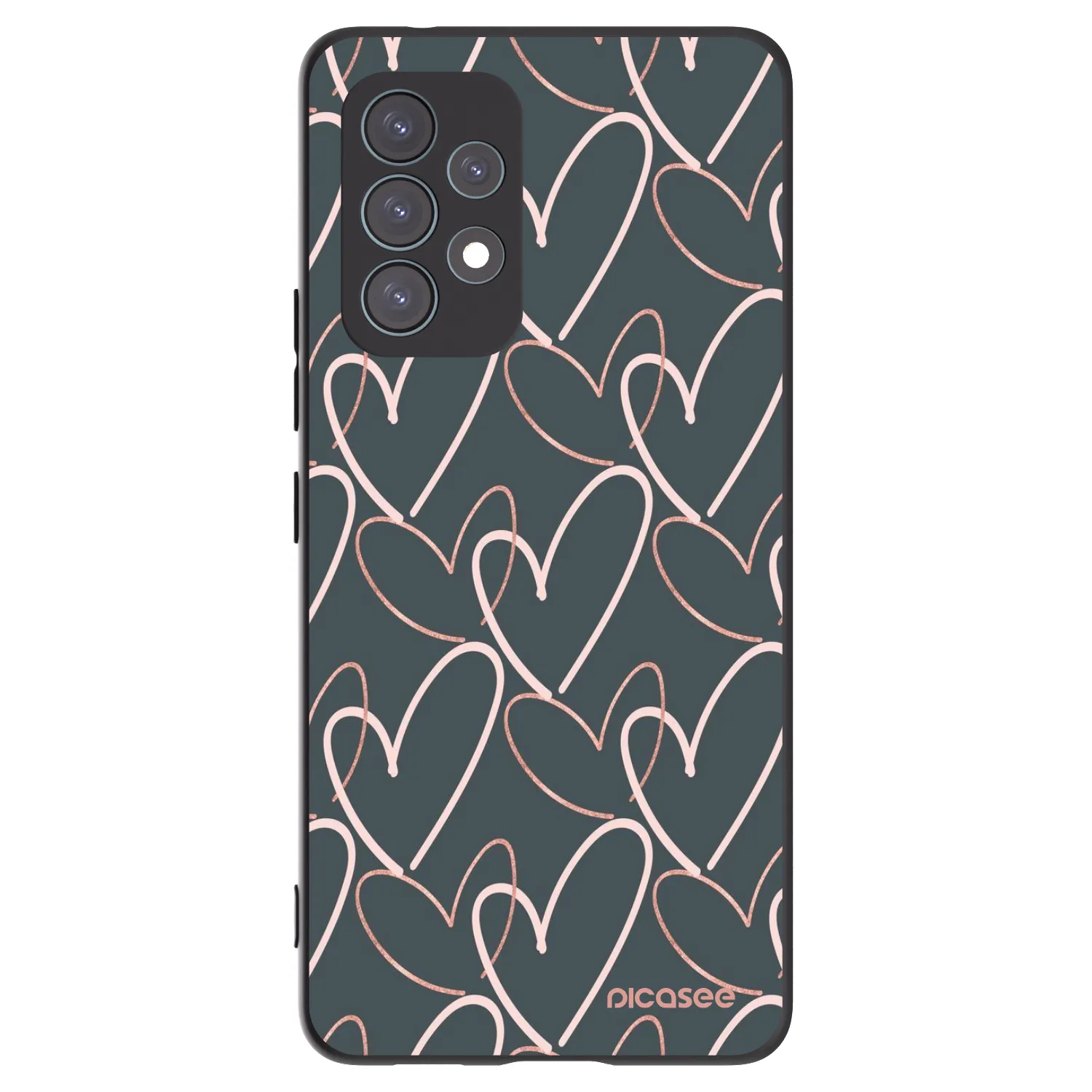 Picasee Samsung Galaxy A53 5G A536 Hülle - Schwarzes Silikon - Viel Liebe