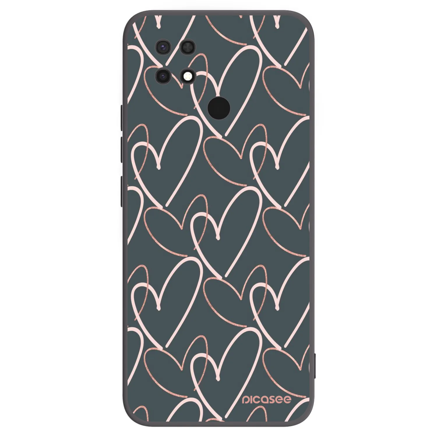 Picasee Xiaomi Redmi 10C Hülle - Schwarzes Silikon - Viel Liebe