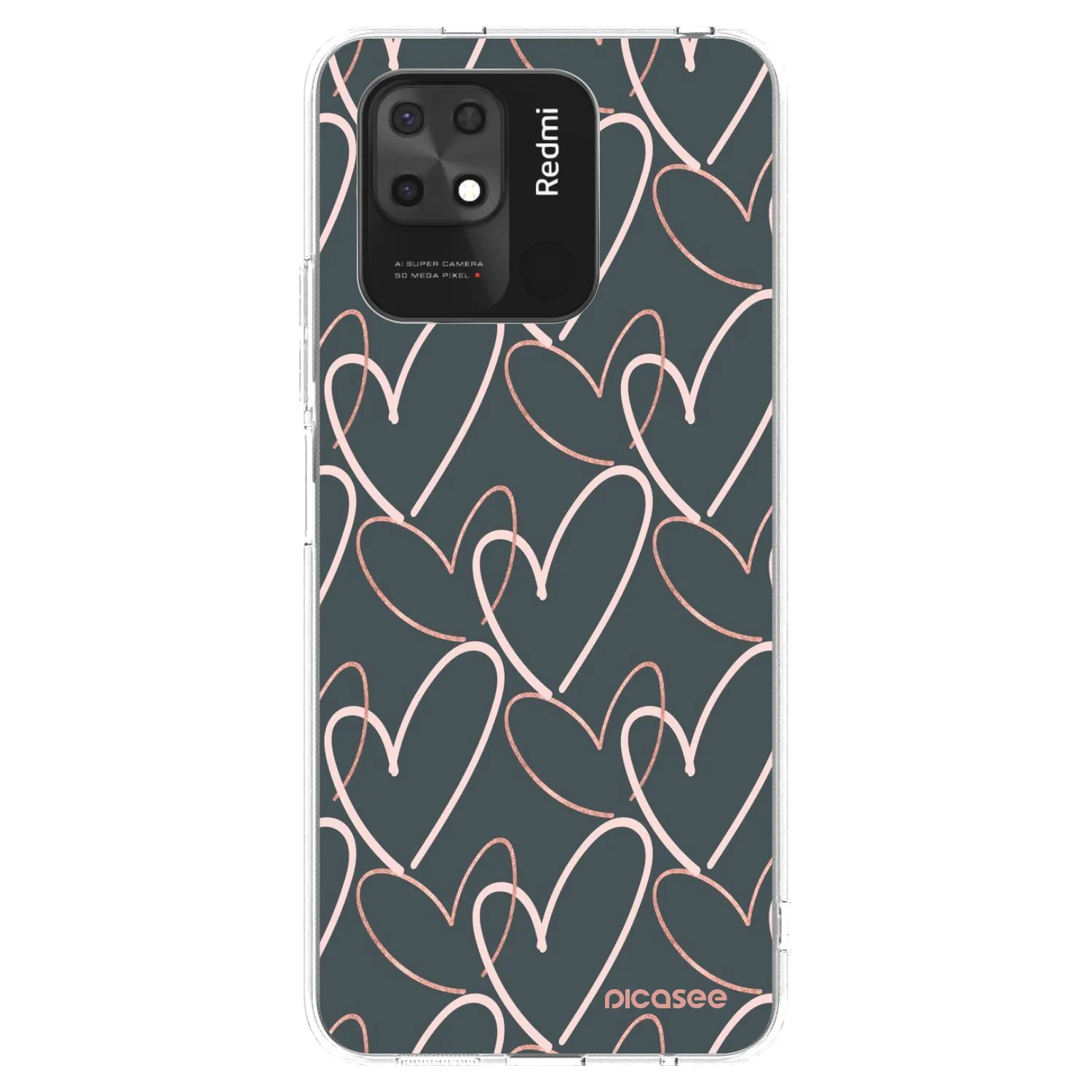 Picasee Xiaomi Redmi 10C Hülle - Transparentes Silikon - Viel Liebe