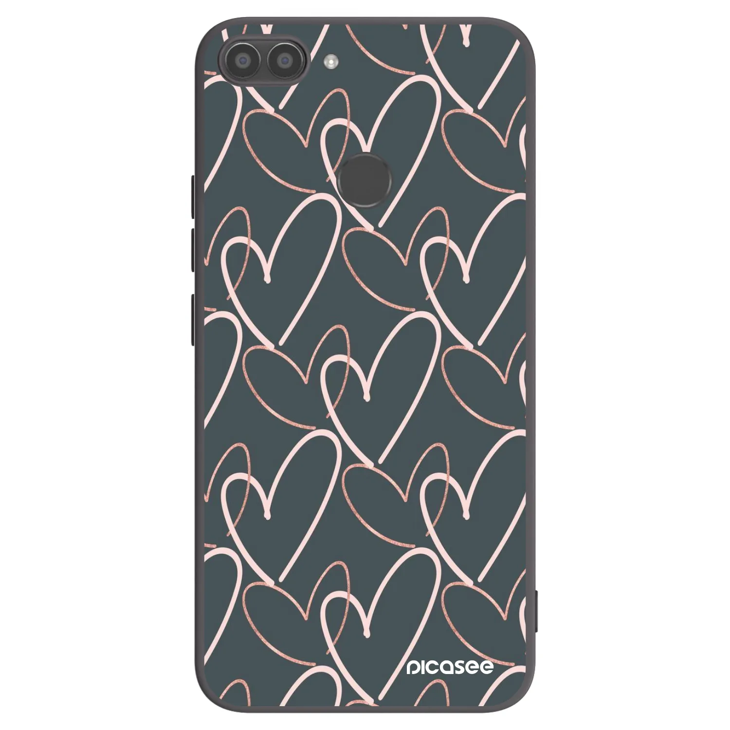 Picasee Huawei P Smart Hülle - Schwarzes Silikon - Viel Liebe