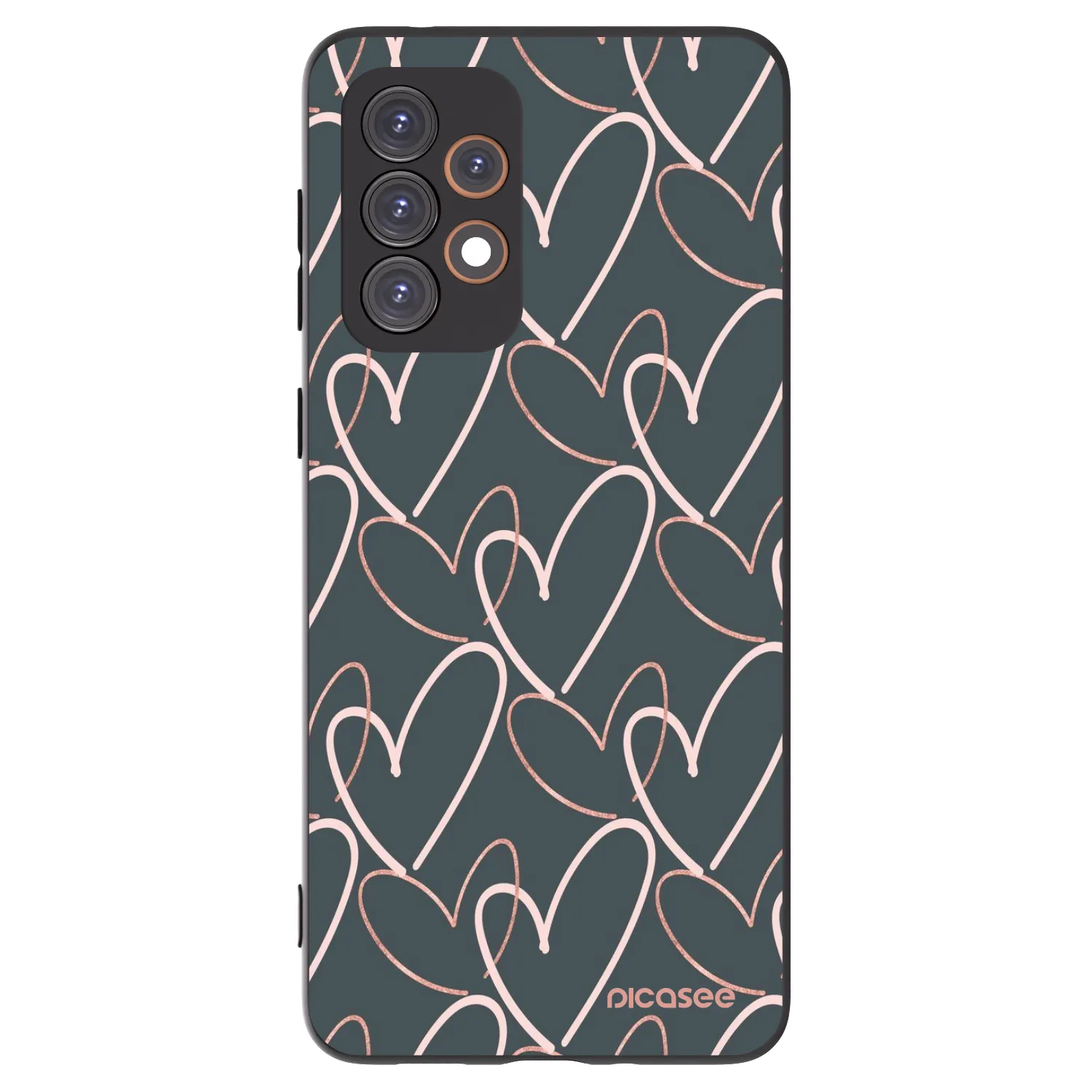 Picasee Samsung Galaxy A33 5G A336 Hülle - Schwarzes Silikon - Viel Liebe