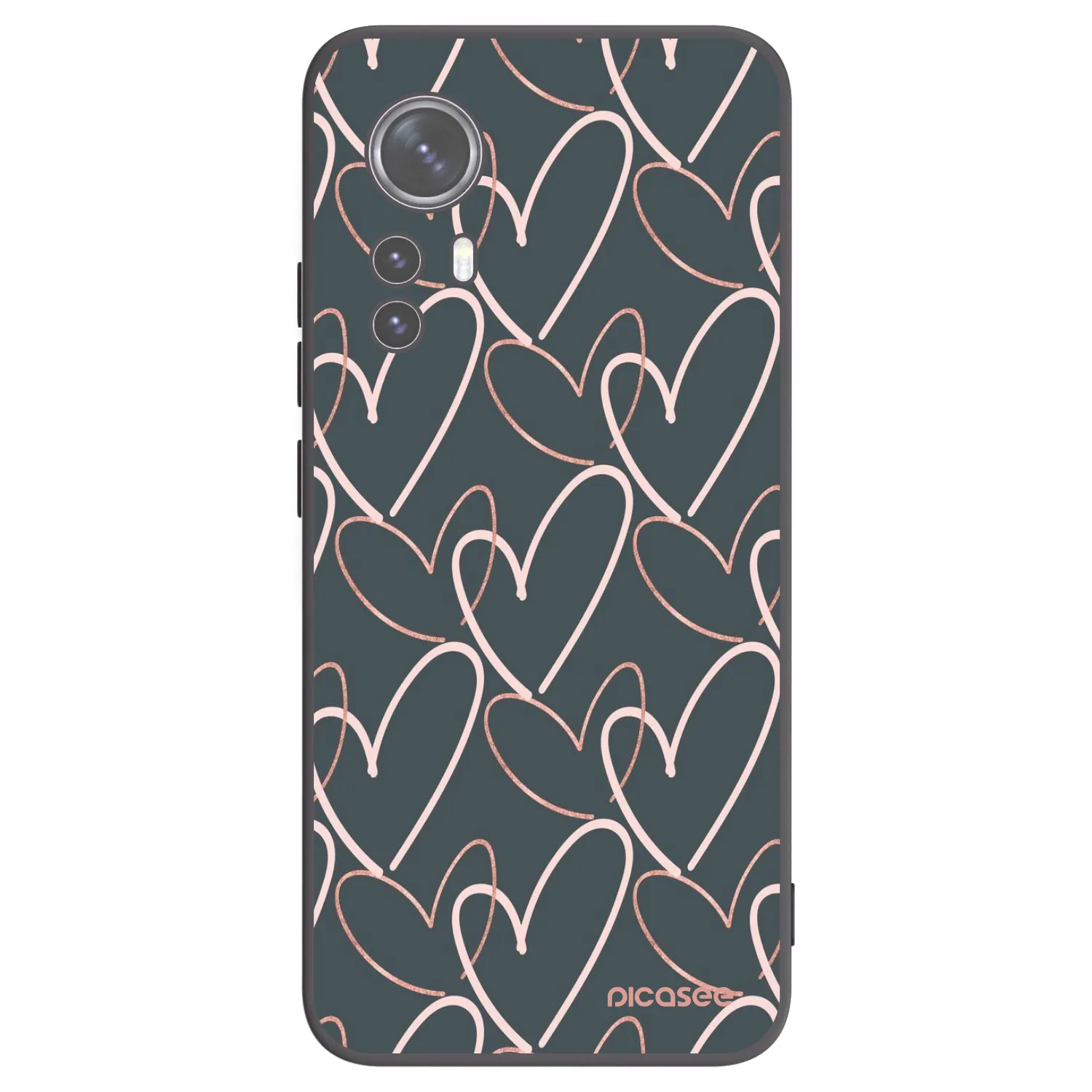 Picasee Xiaomi 12X Hülle - Schwarzes Silikon - Viel Liebe