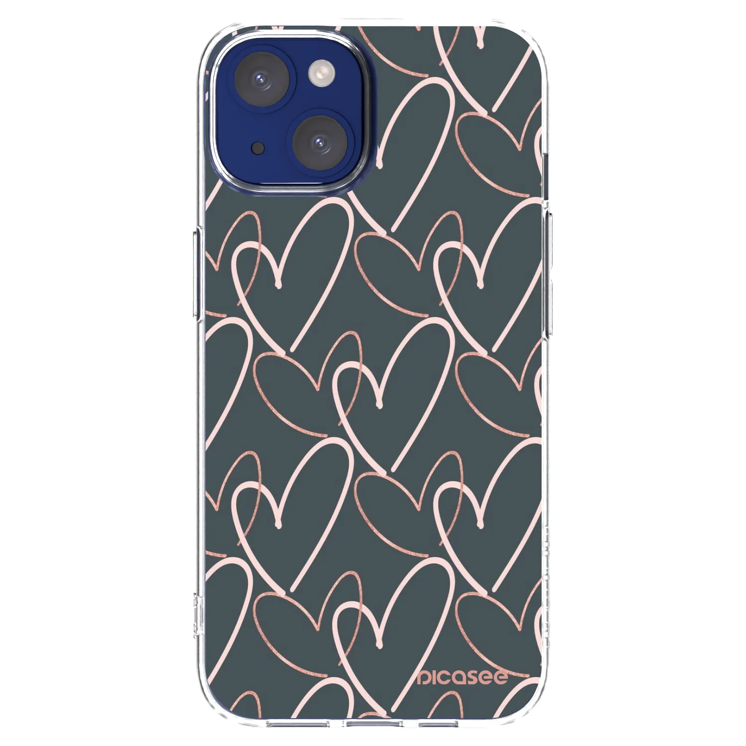 Picasee Apple iPhone 14 Hülle - Transparentes Silikon - Viel Liebe