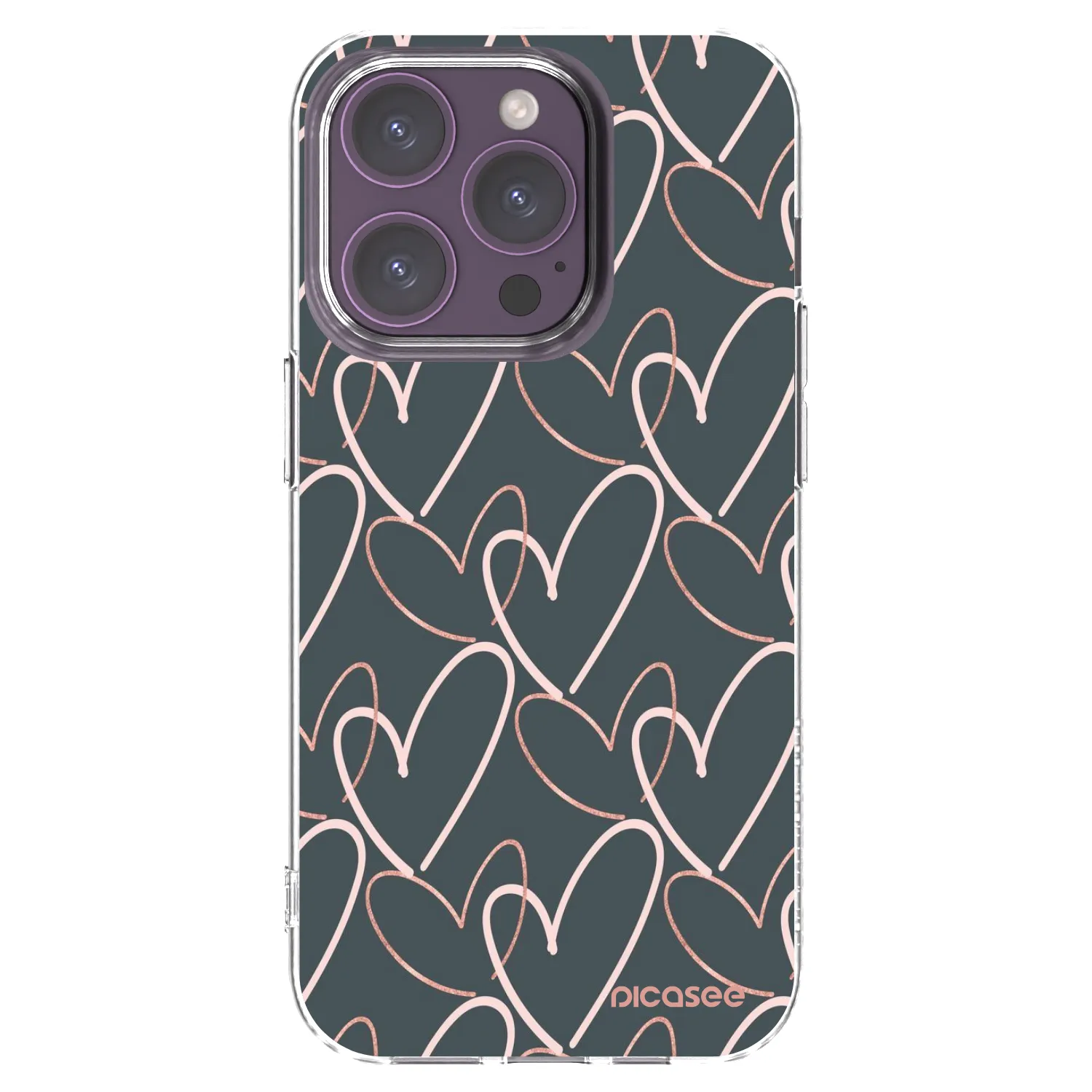 Picasee Apple iPhone 14 Pro Hülle - Transparentes Silikon - Viel Liebe