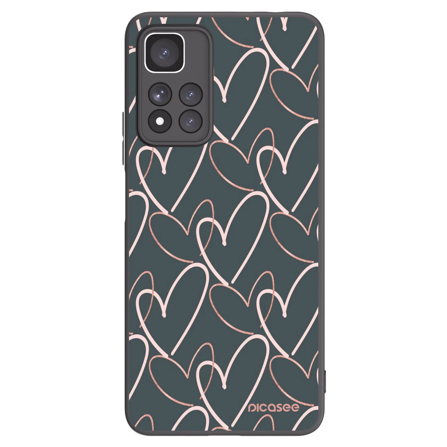Picasee Xiaomi Redmi Note 11 Pro+ 5G Hülle - Schwarzes Silikon - Viel Liebe