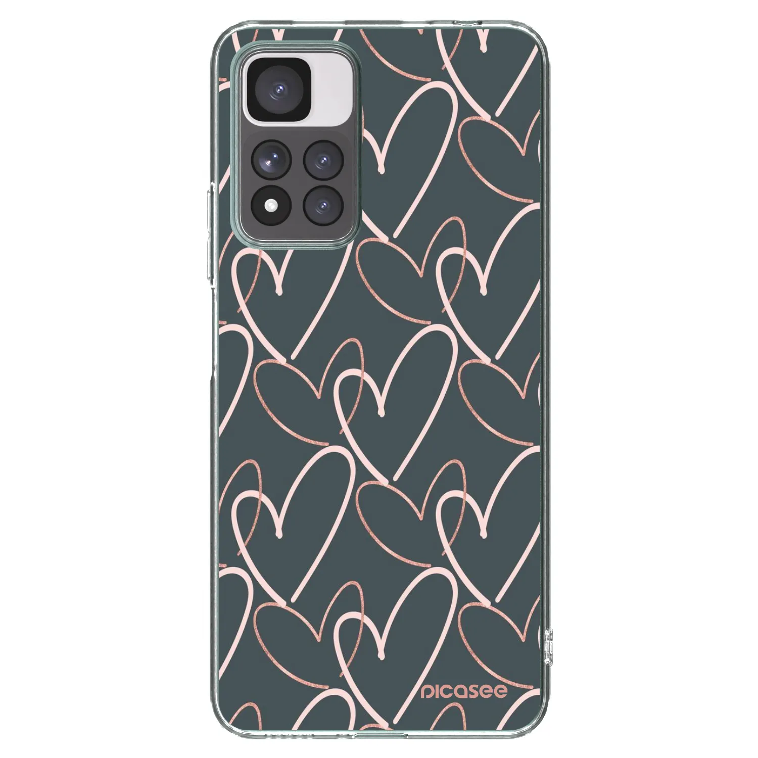 Picasee Xiaomi Redmi Note 11 Pro+ 5G Hülle - Transparentes Silikon - Viel Liebe