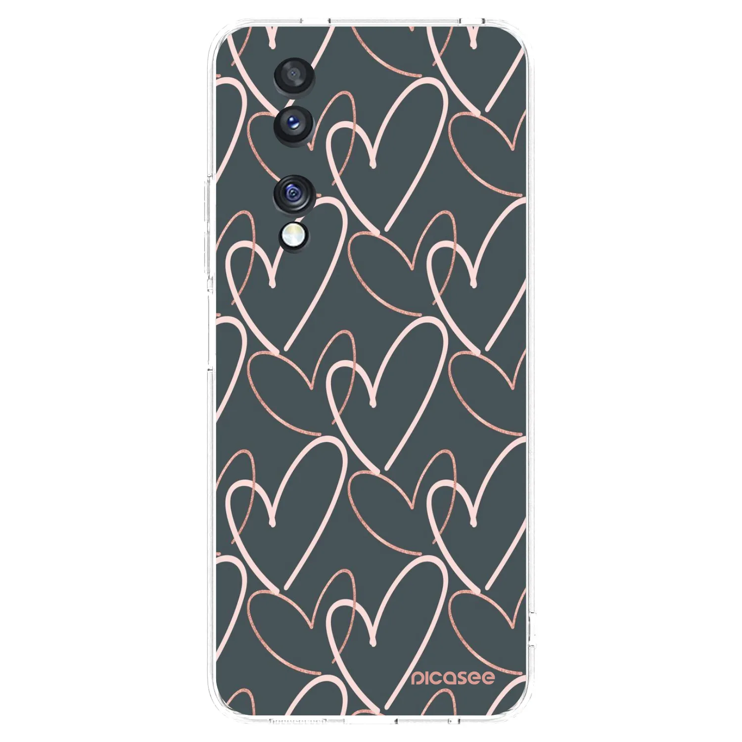 Picasee Honor 70 Hülle - Transparentes Silikon - Viel Liebe