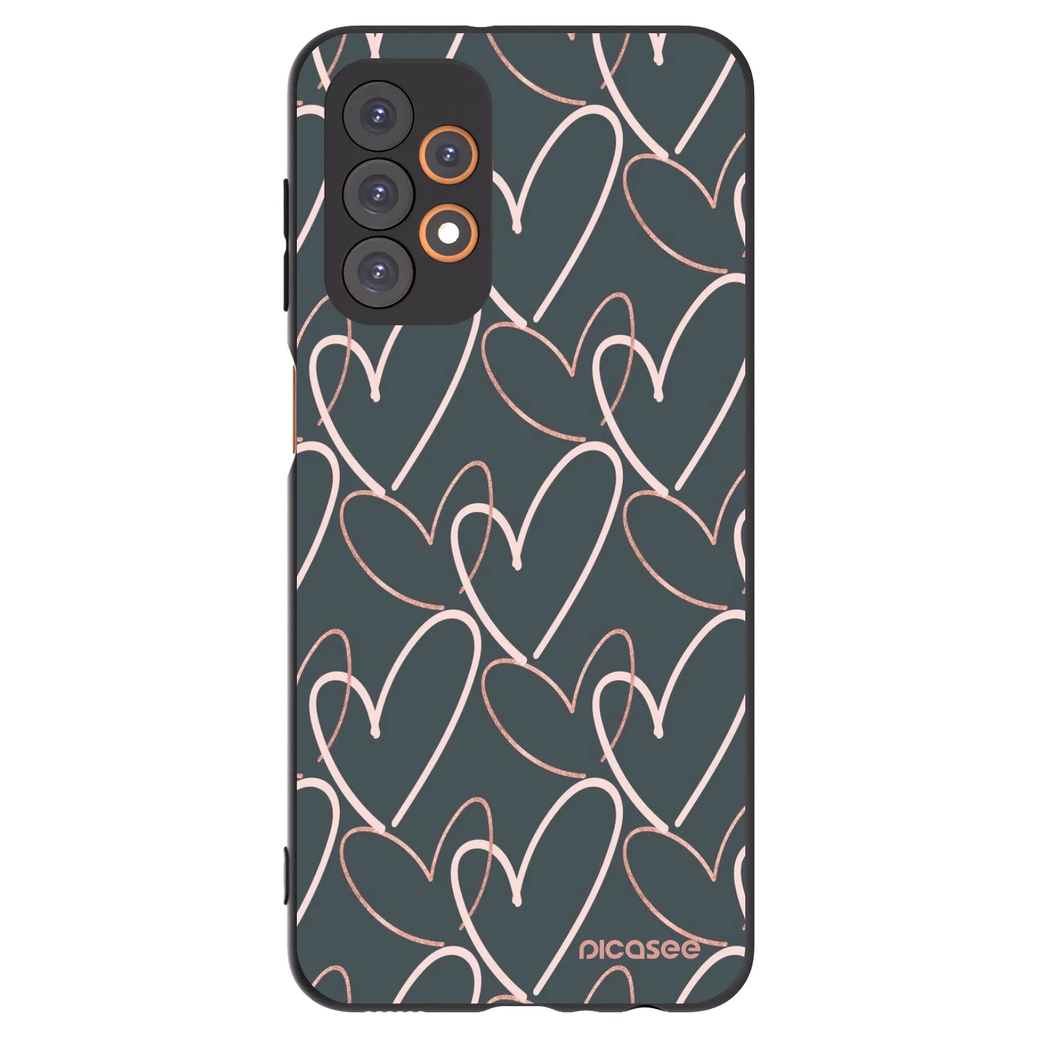 Picasee Samsung Galaxy A23 A235F 4G Hülle - Schwarzes Silikon - Viel Liebe