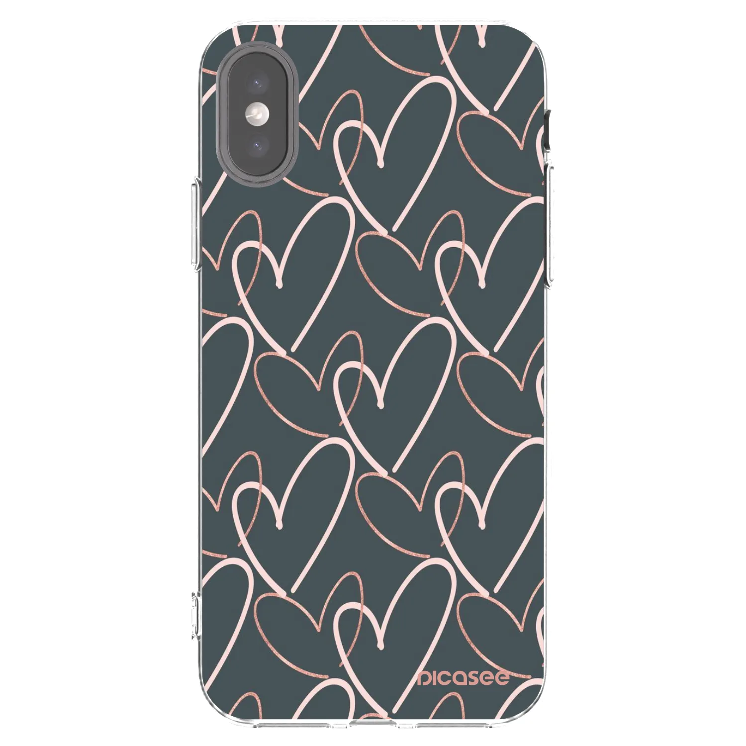 Picasee Apple iPhone X/XS Hülle - Transparentes Silikon - Viel Liebe