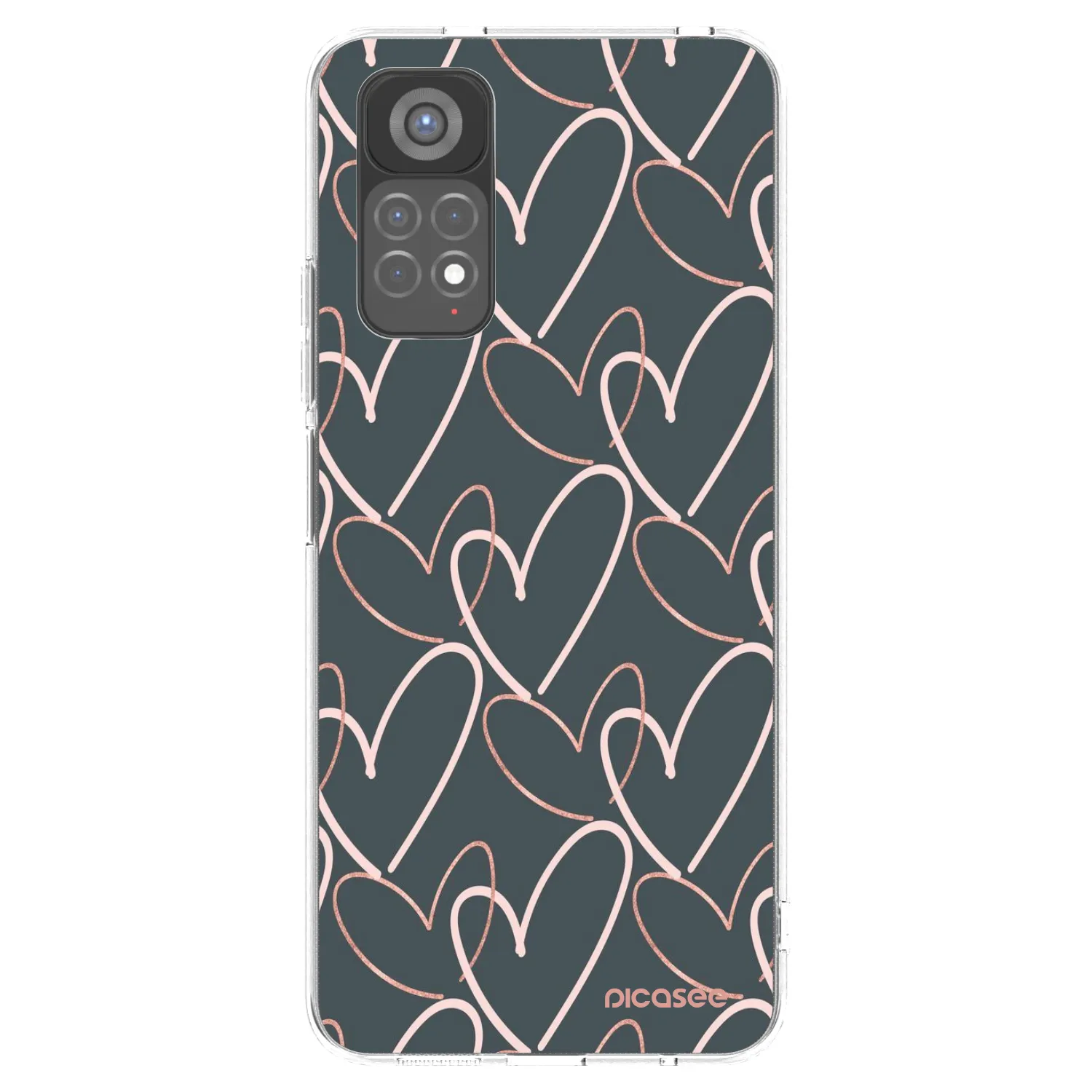 Picasee Xiaomi Redmi Note 11S 5G Hülle - Transparentes Silikon - Viel Liebe