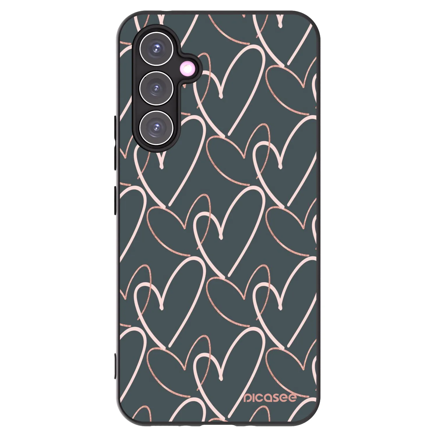 Picasee Samsung Galaxy A54 5G A546B Hülle - Schwarzes Silikon - Viel Liebe