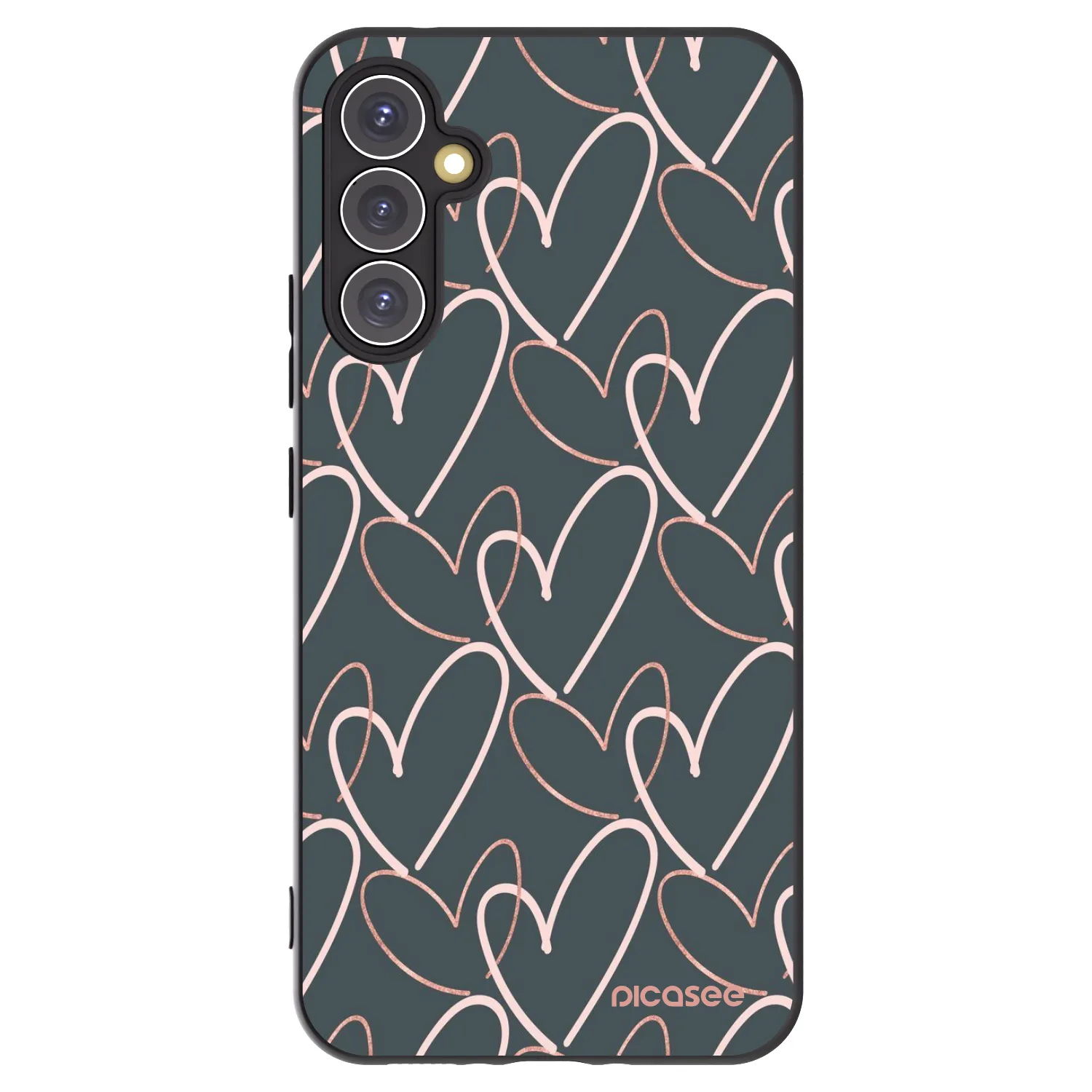 Picasee Samsung Galaxy A34 5G A346B Hülle - Schwarzes Silikon - Viel Liebe