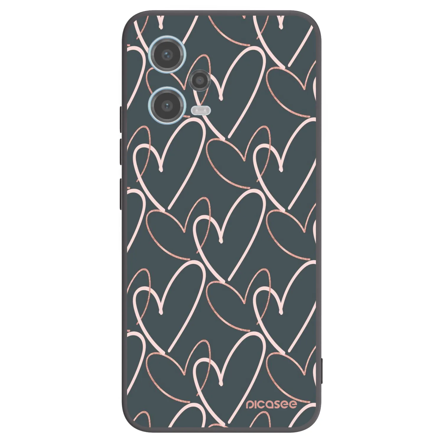 Picasee Xiaomi Redmi Note 12 5G Hülle - Schwarzes Silikon - Viel Liebe