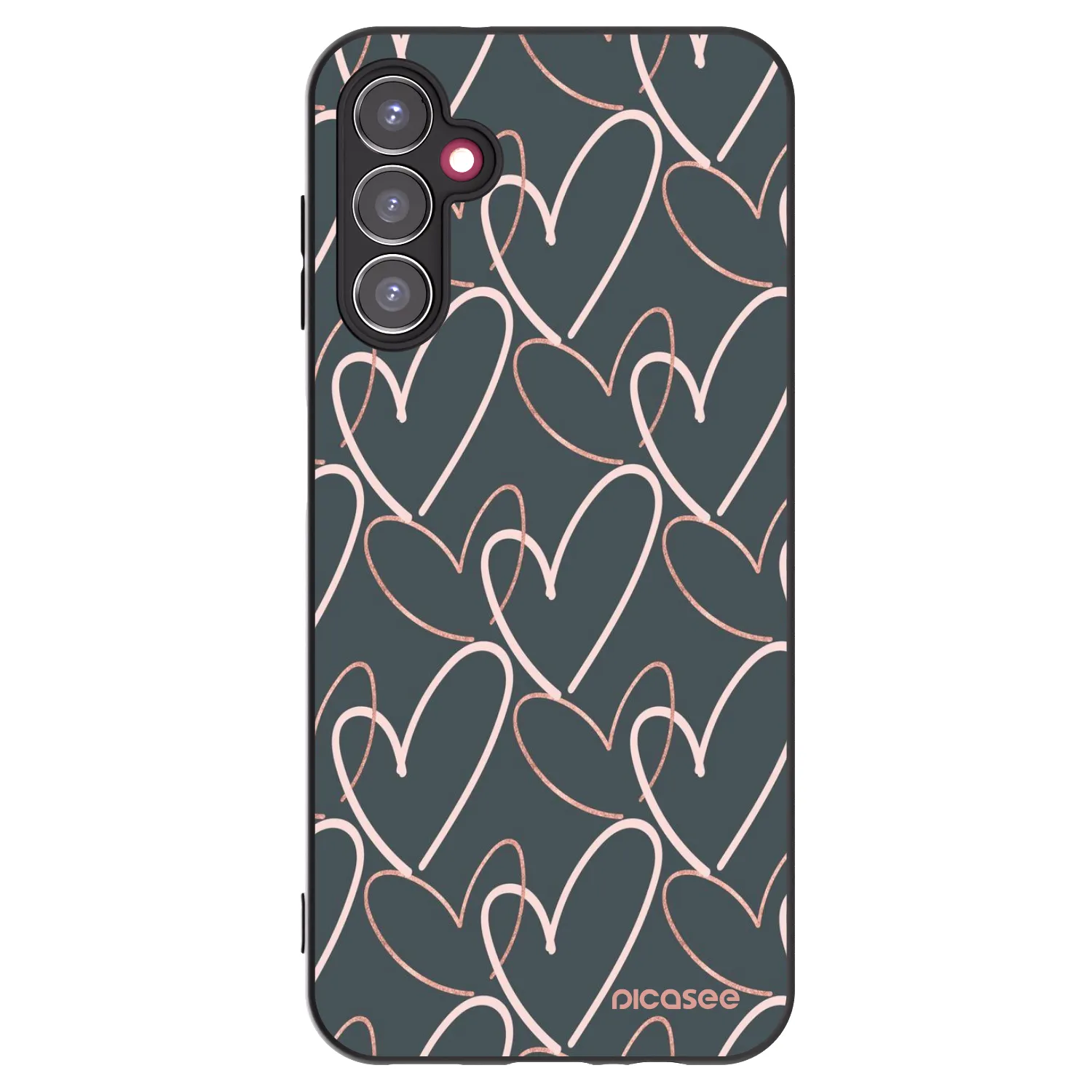 Picasee Samsung Galaxy A14 4G A145R Hülle - Schwarzes Silikon - Viel Liebe