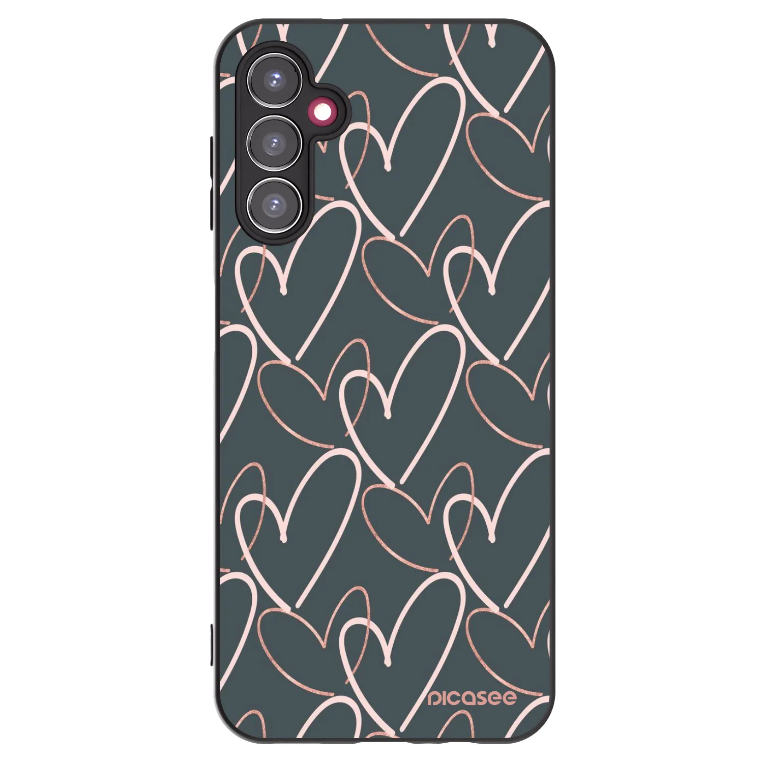 Picasee Samsung Galaxy A14 5G A146P Hülle - Schwarzes Silikon - Viel Liebe