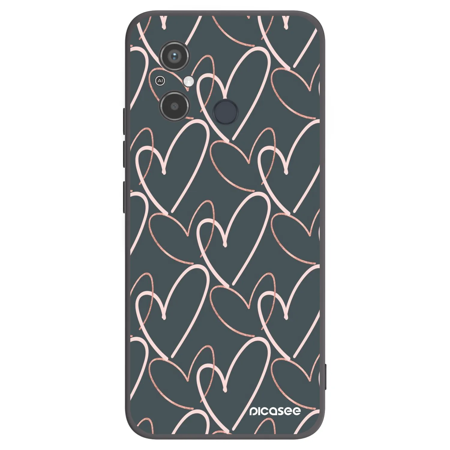 Picasee Xiaomi Redmi 12C Hülle - Schwarzes Silikon - Viel Liebe