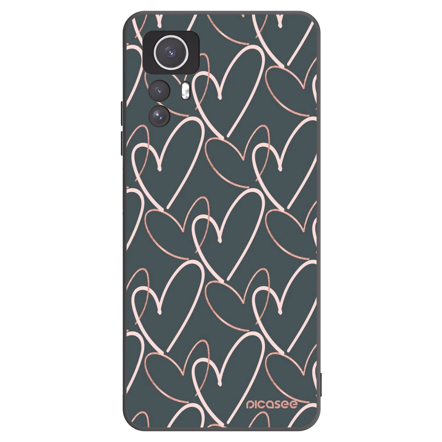 Picasee Xiaomi Redmi Note 12S Hülle - Schwarzes Silikon - Viel Liebe