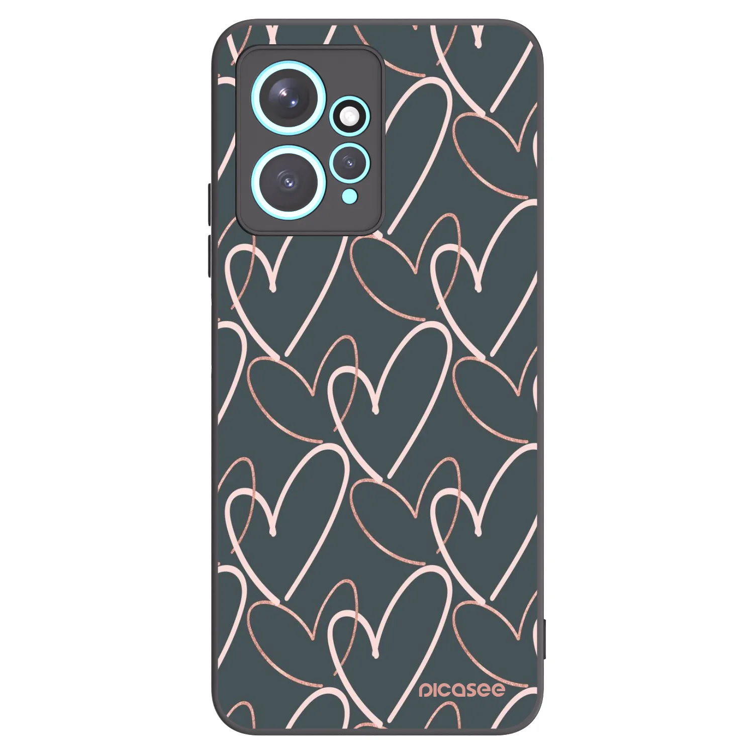 Picasee Xiaomi Redmi Note 12 4G Hülle - Schwarzes Silikon - Viel Liebe