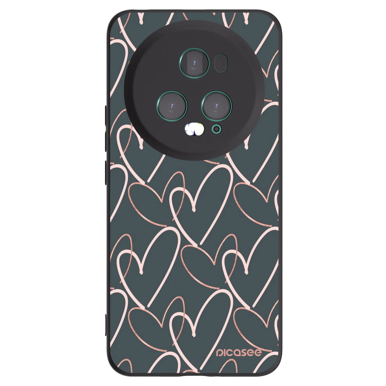 Picasee Honor Magic5 Pro Hülle - Schwarzes Silikon - Viel Liebe