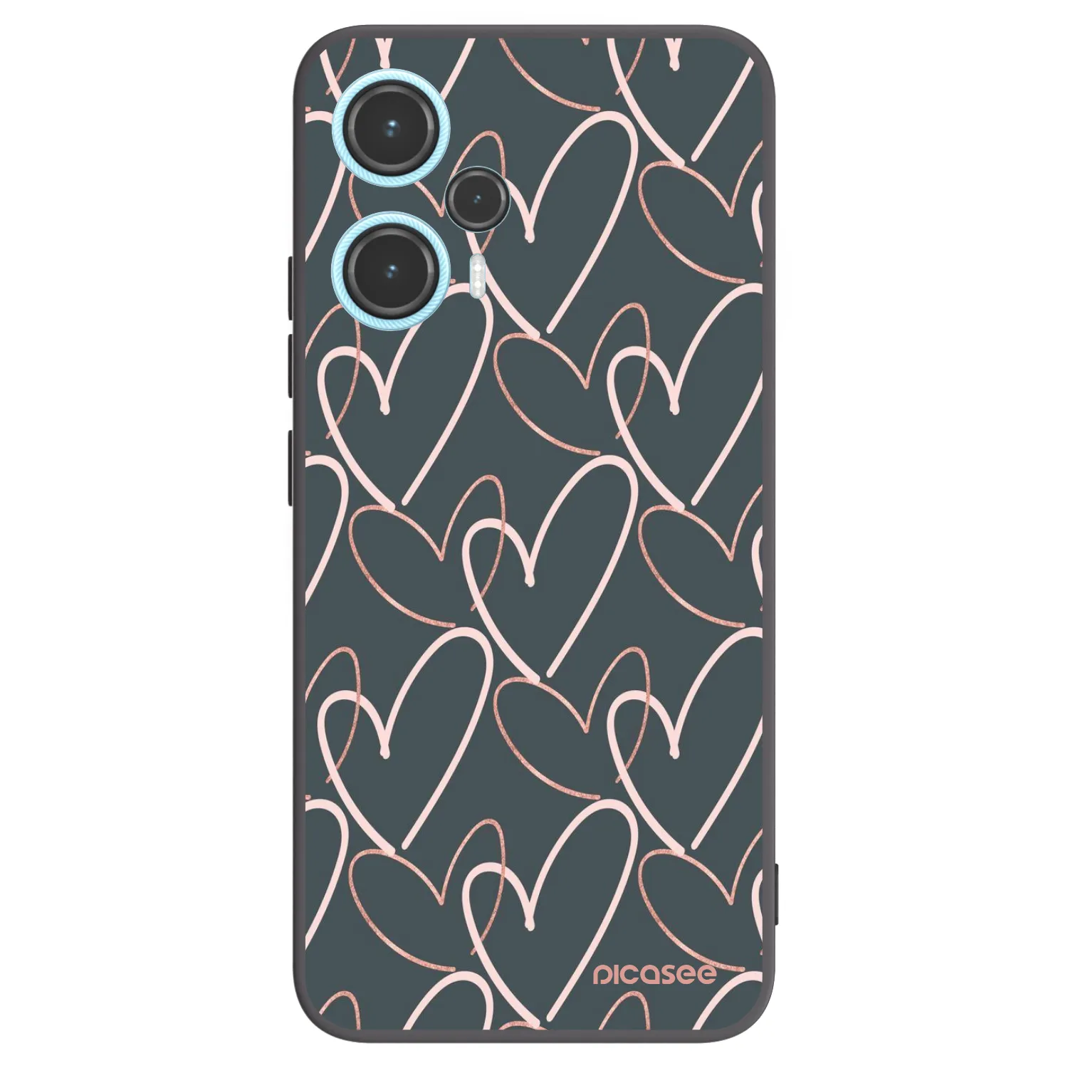 Picasee Xiaomi Poco F5 Hülle - Schwarzes Silikon - Viel Liebe