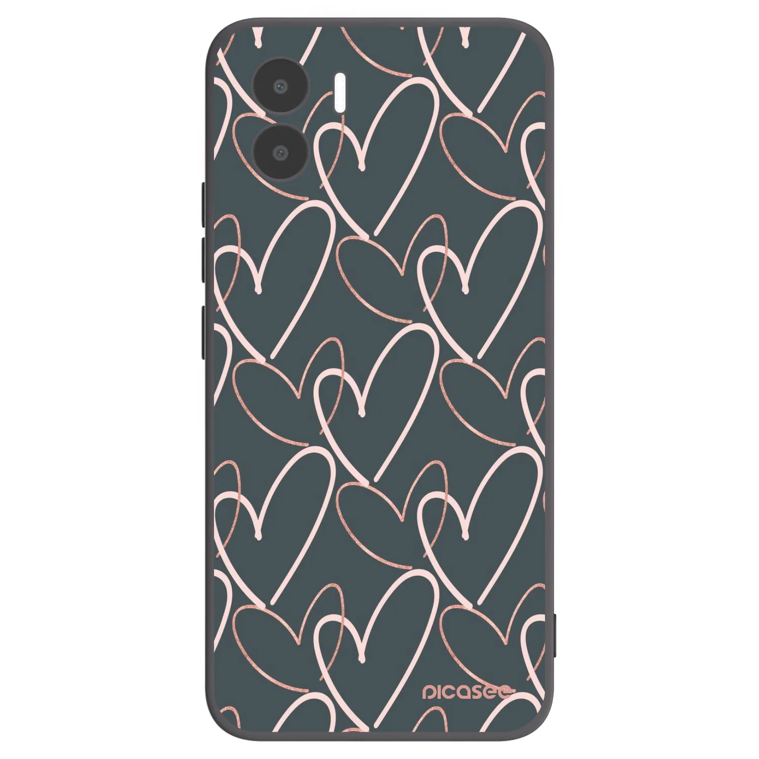 Picasee Xiaomi Redmi A2 Hülle - Schwarzes Silikon - Viel Liebe