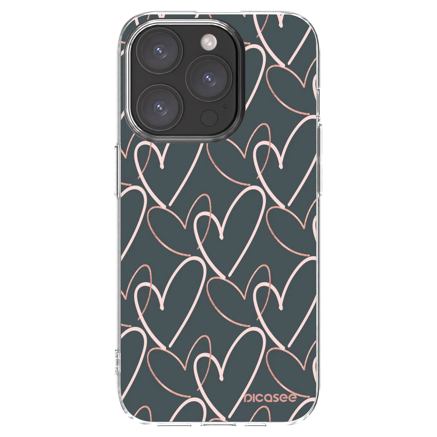 Picasee Apple iPhone 15 Pro Hülle - Transparentes Silikon - Viel Liebe