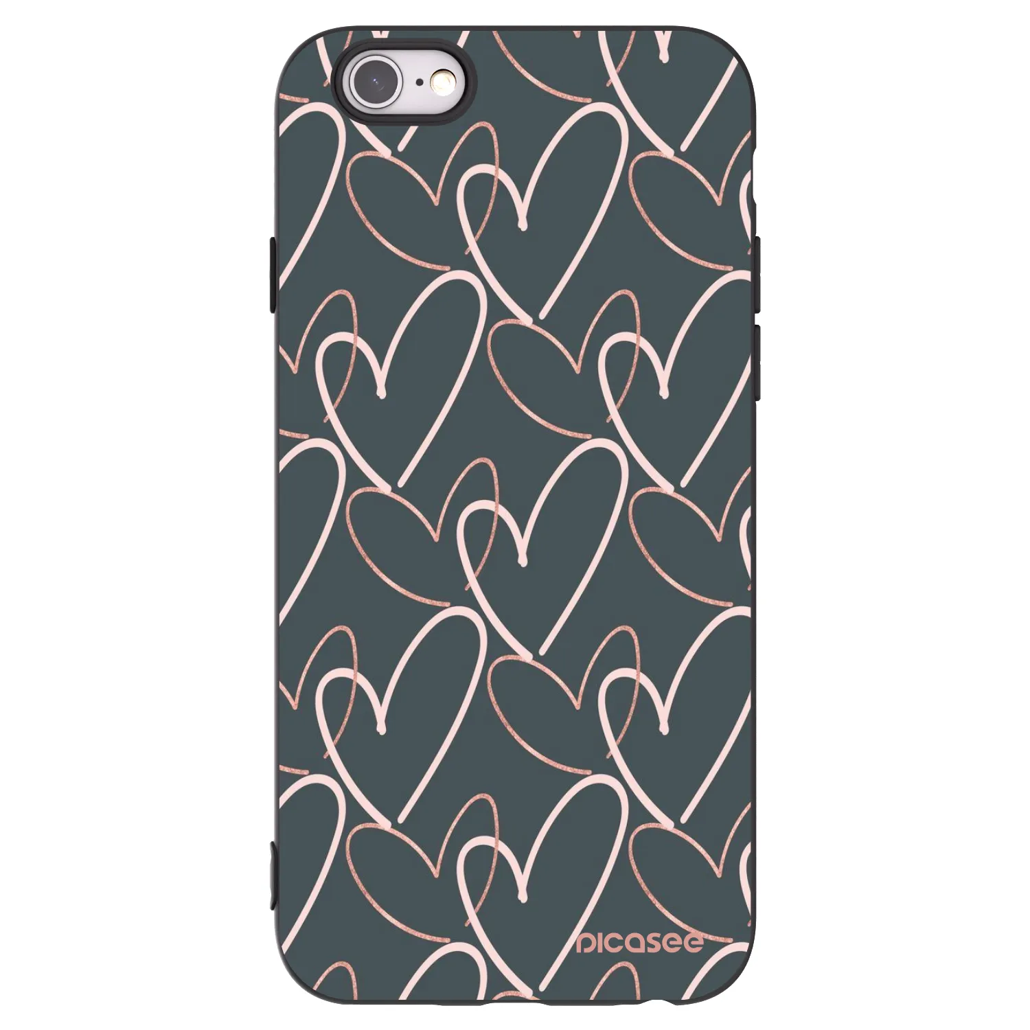 Picasee Apple iPhone 6/6S Hülle - Schwarzes Silikon - Viel Liebe