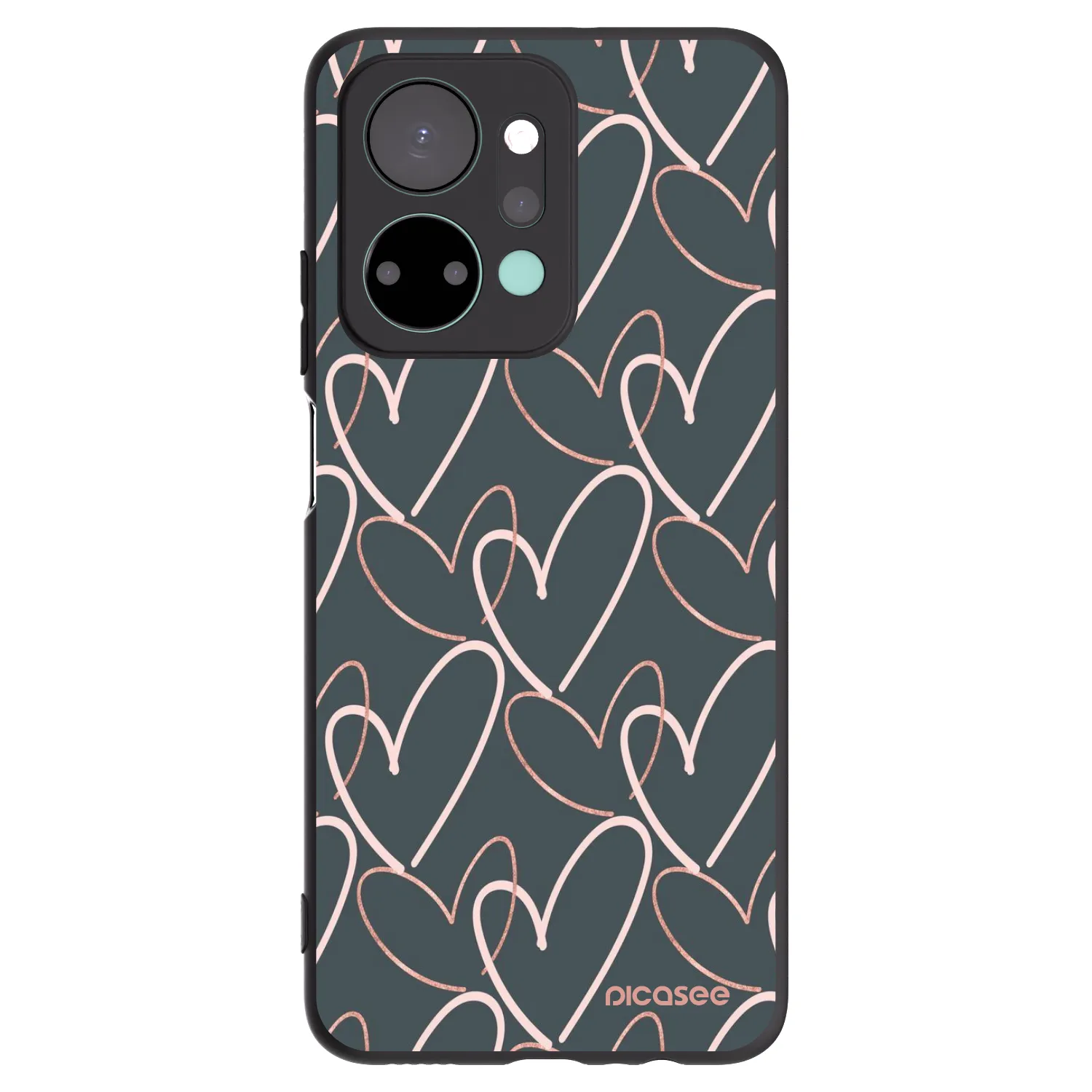 Picasee Honor X7a Hülle - Schwarzes Silikon - Viel Liebe