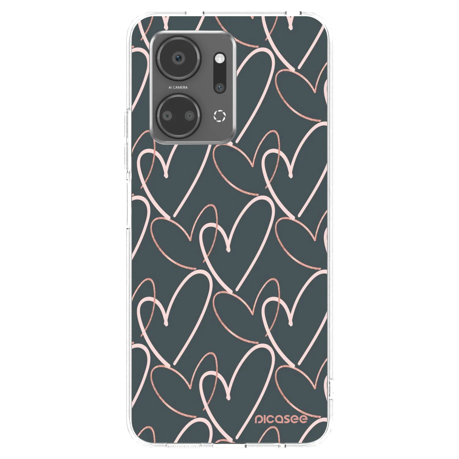 Picasee Honor X7a Hülle - Transparentes Silikon - Viel Liebe