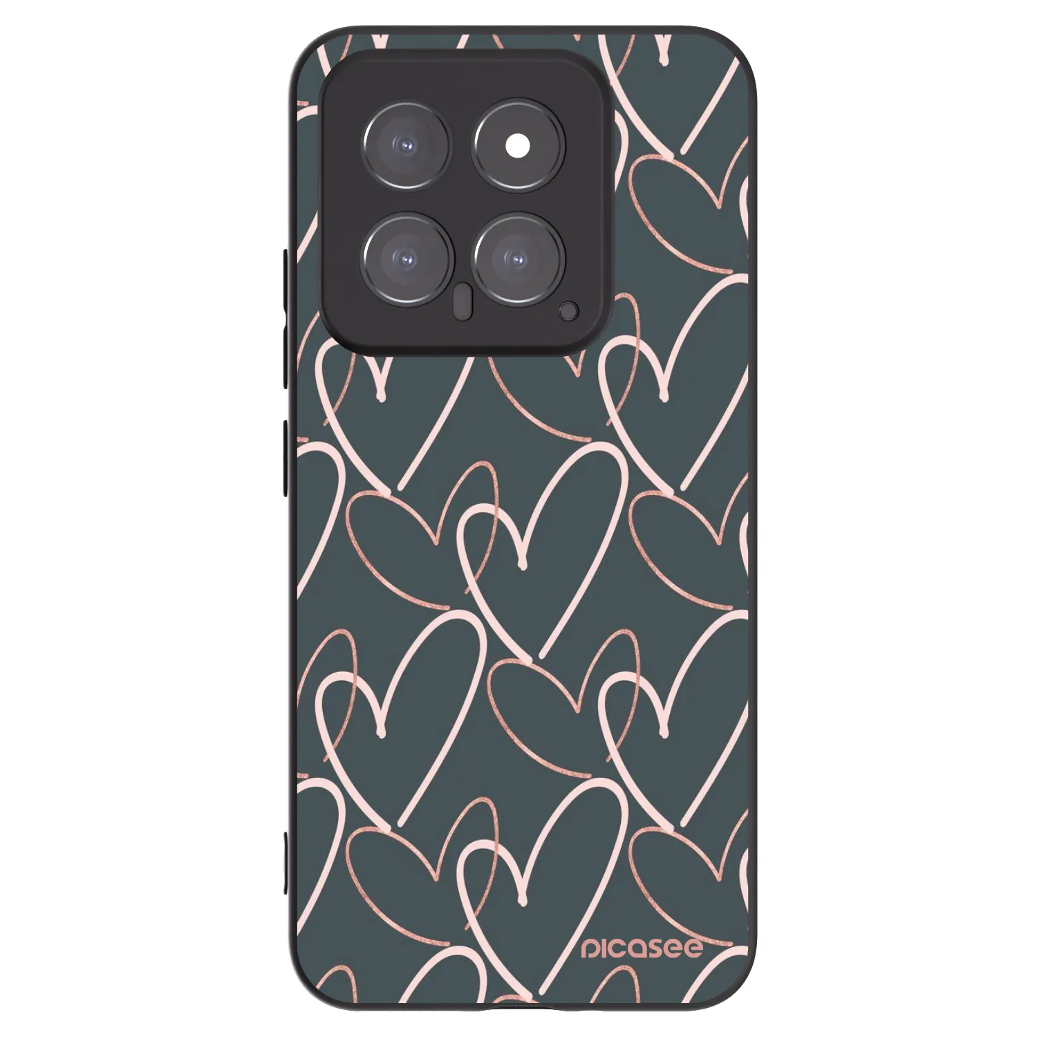Picasee Xiaomi 14 Hülle - Schwarzes Silikon - Viel Liebe