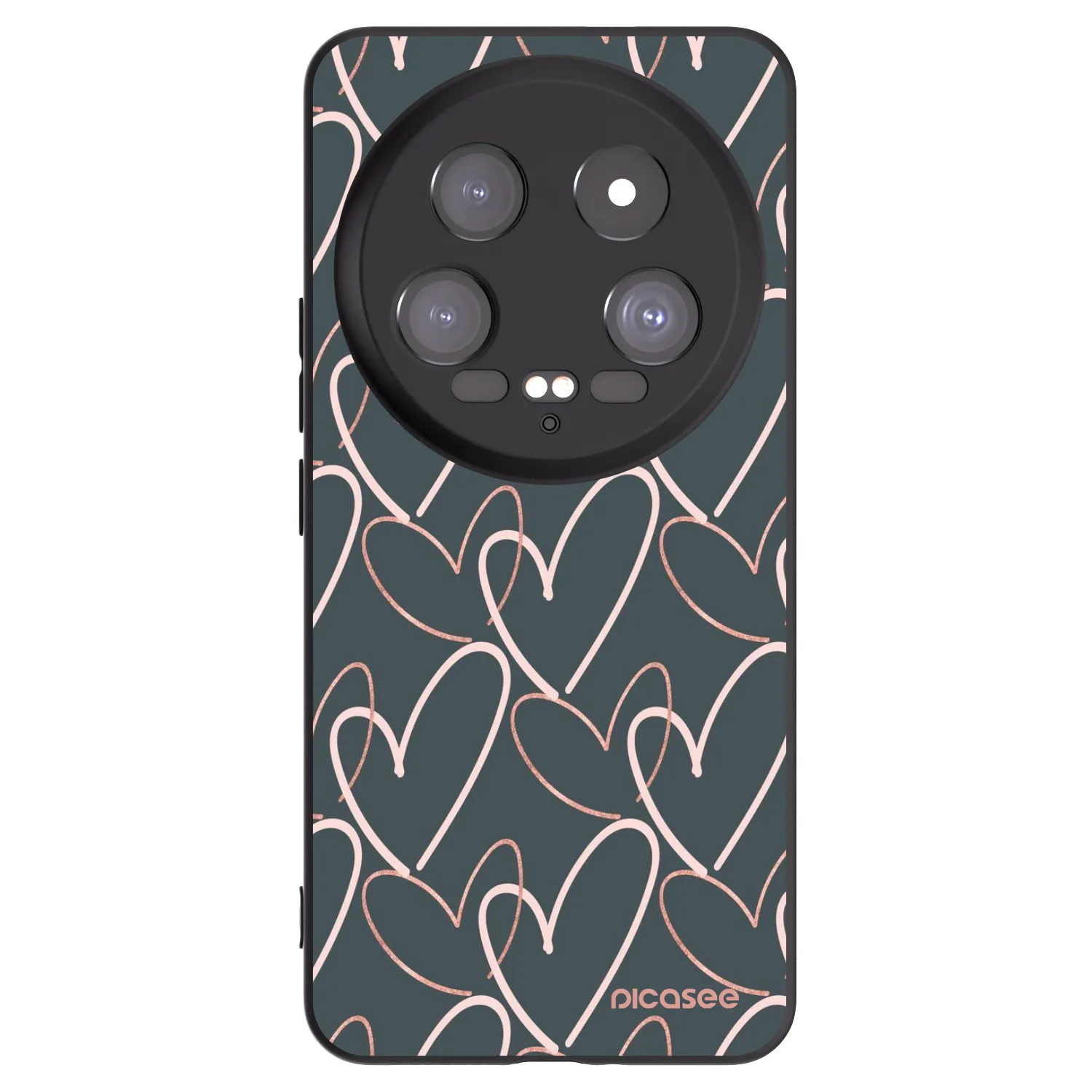 Picasee Xiaomi 14 Ultra Hülle - Schwarzes Silikon - Viel Liebe