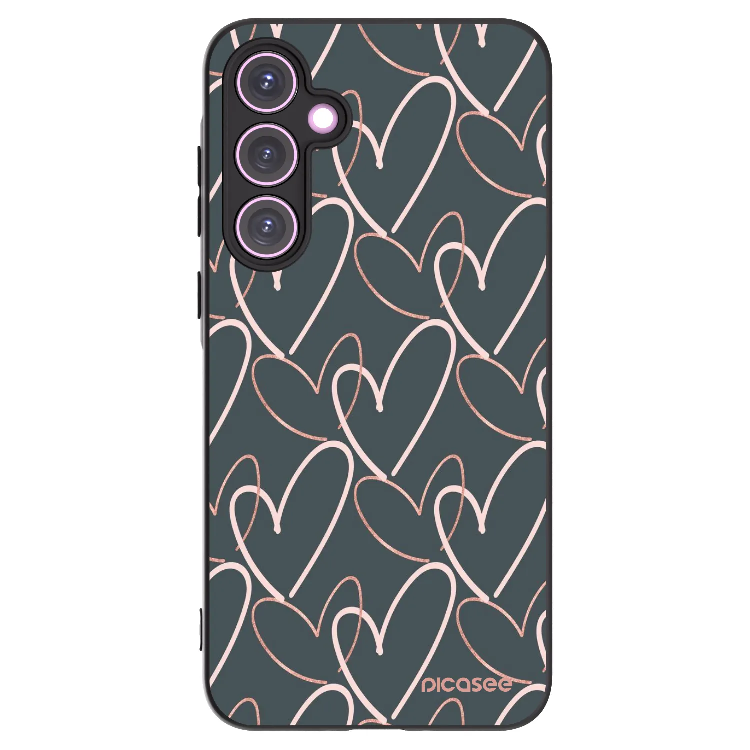 Picasee Samsung Galaxy A35 5G A356B Hülle - Schwarzes Silikon - Viel Liebe
